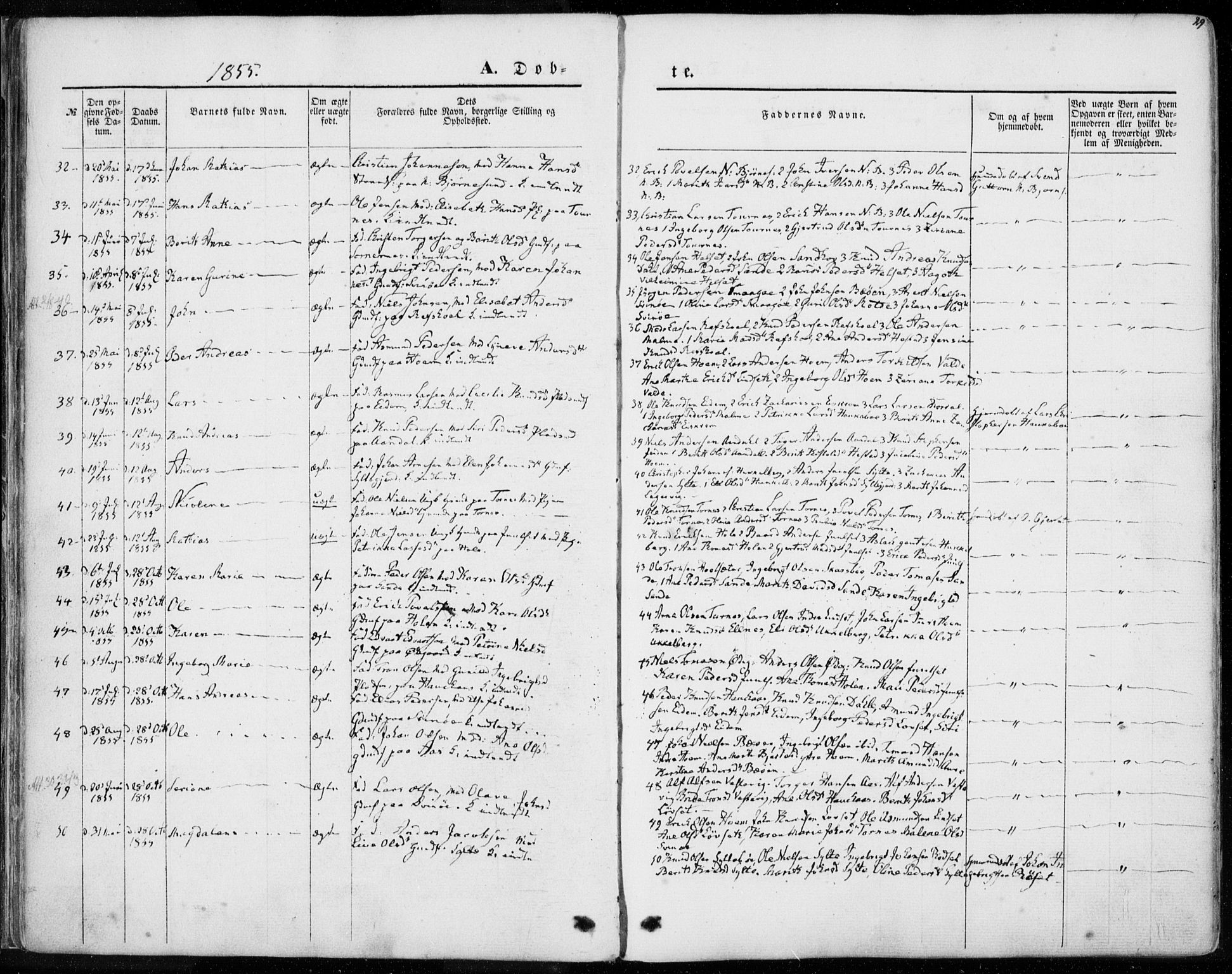 Ministerialprotokoller, klokkerbøker og fødselsregistre - Møre og Romsdal, SAT/A-1454/565/L0748: Ministerialbok nr. 565A02, 1845-1872, s. 29