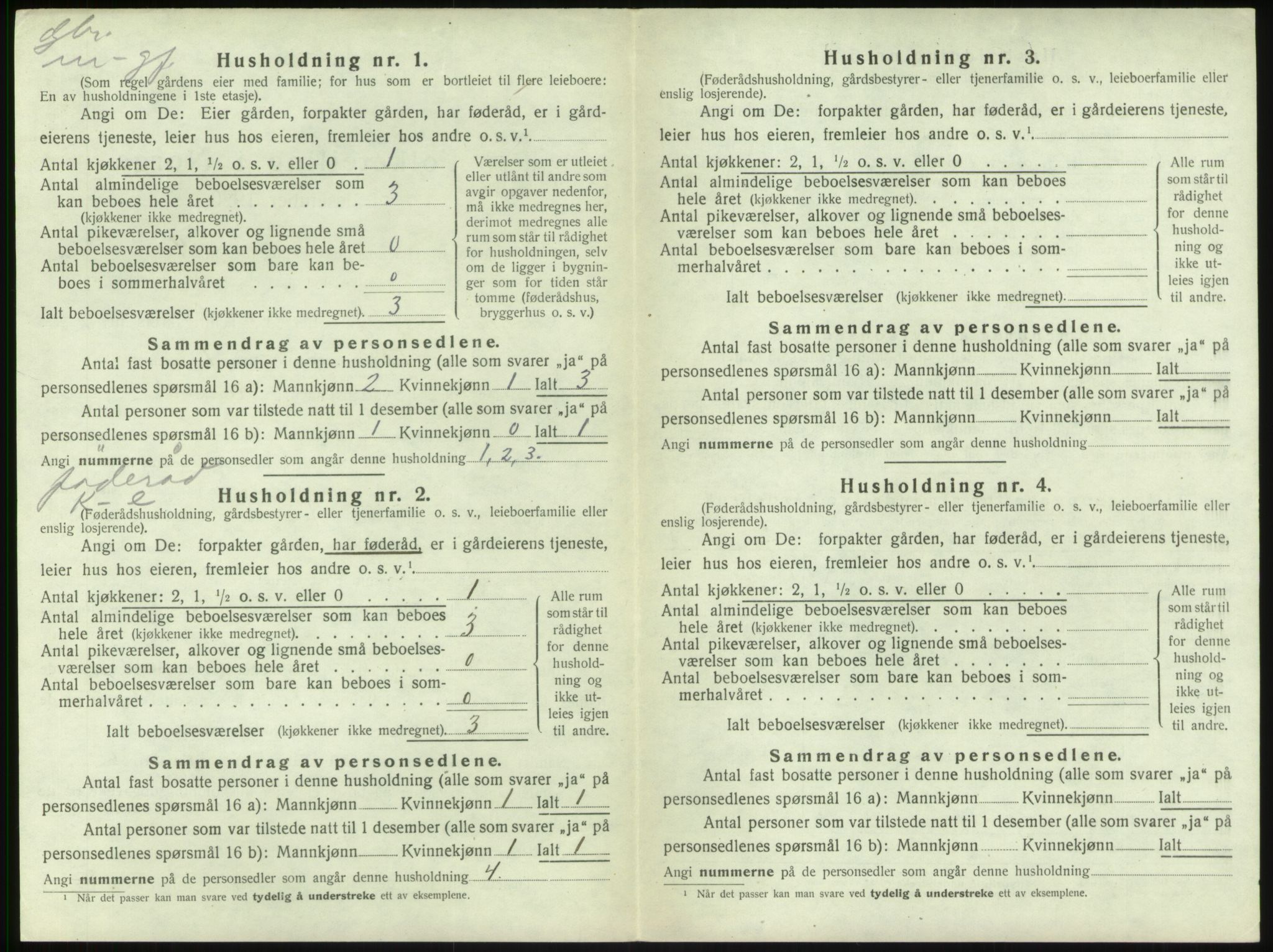 SAB, Folketelling 1920 for 1420 Sogndal herred, 1920, s. 274