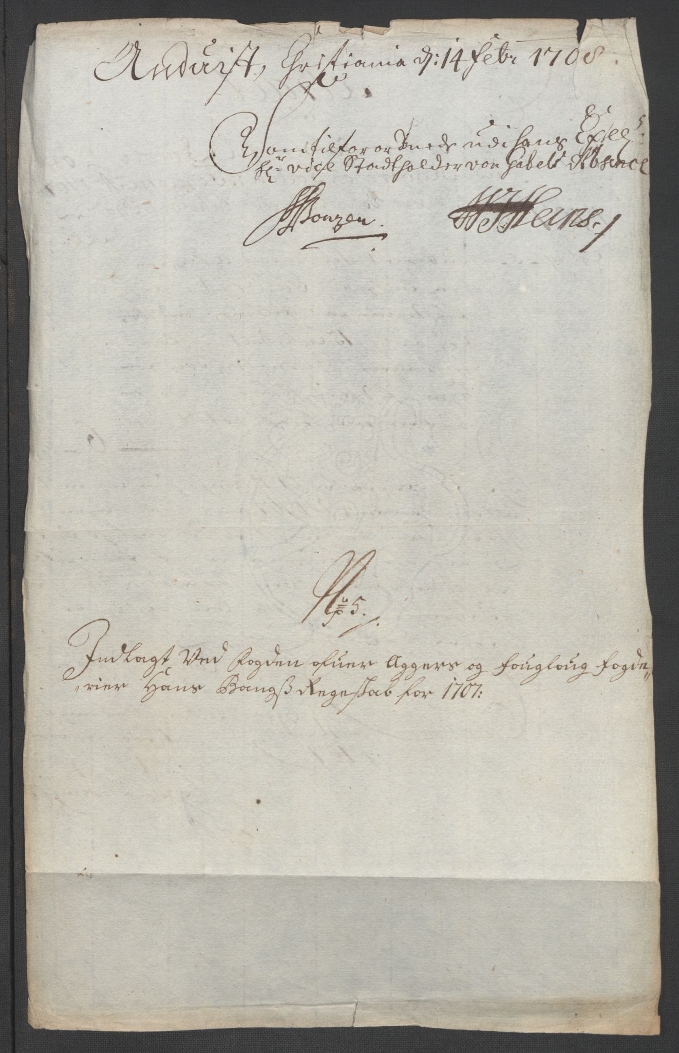 Rentekammeret inntil 1814, Reviderte regnskaper, Fogderegnskap, AV/RA-EA-4092/R10/L0447: Fogderegnskap Aker og Follo, 1707-1709, s. 91