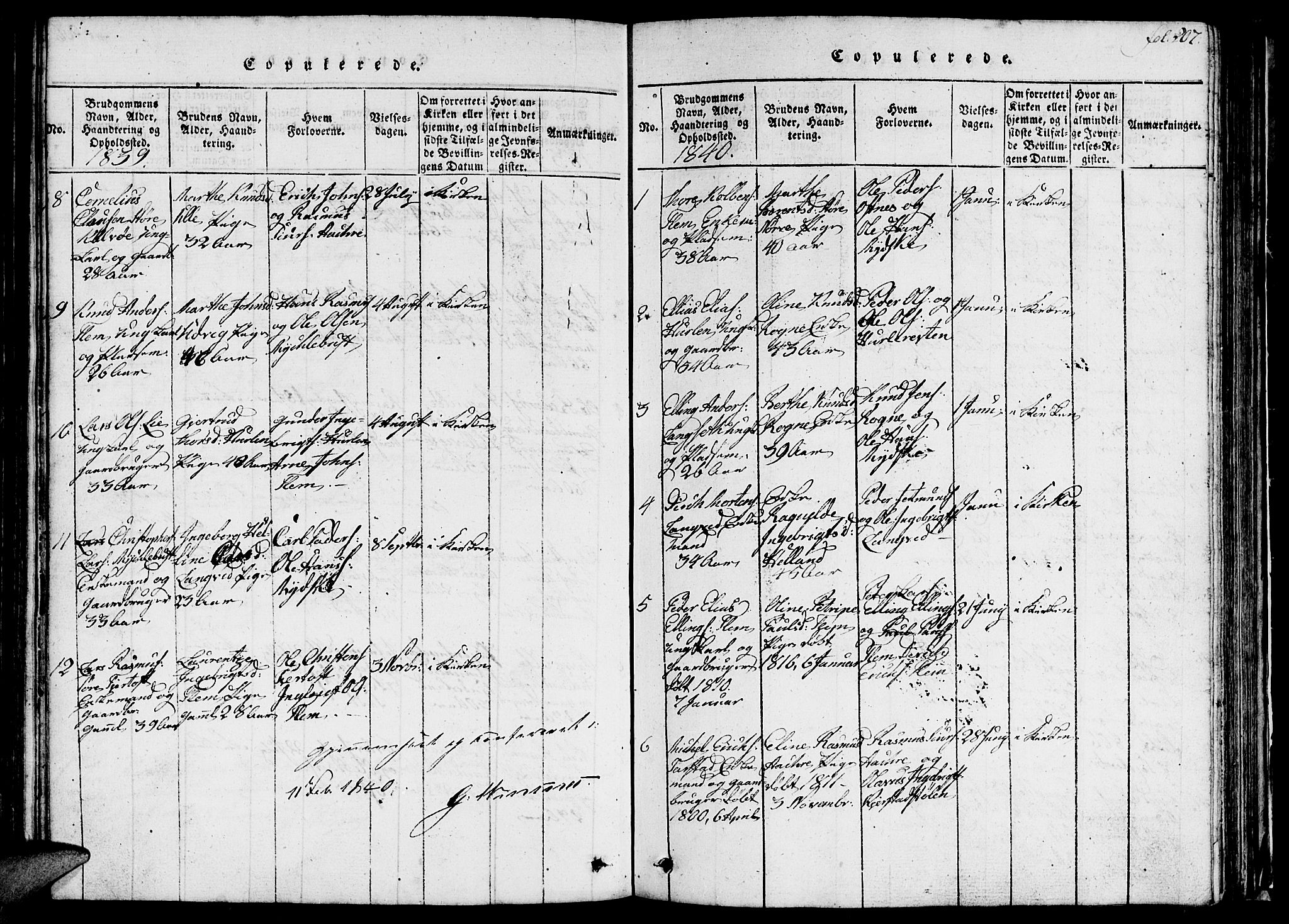 Ministerialprotokoller, klokkerbøker og fødselsregistre - Møre og Romsdal, SAT/A-1454/536/L0506: Klokkerbok nr. 536C01, 1818-1859, s. 207