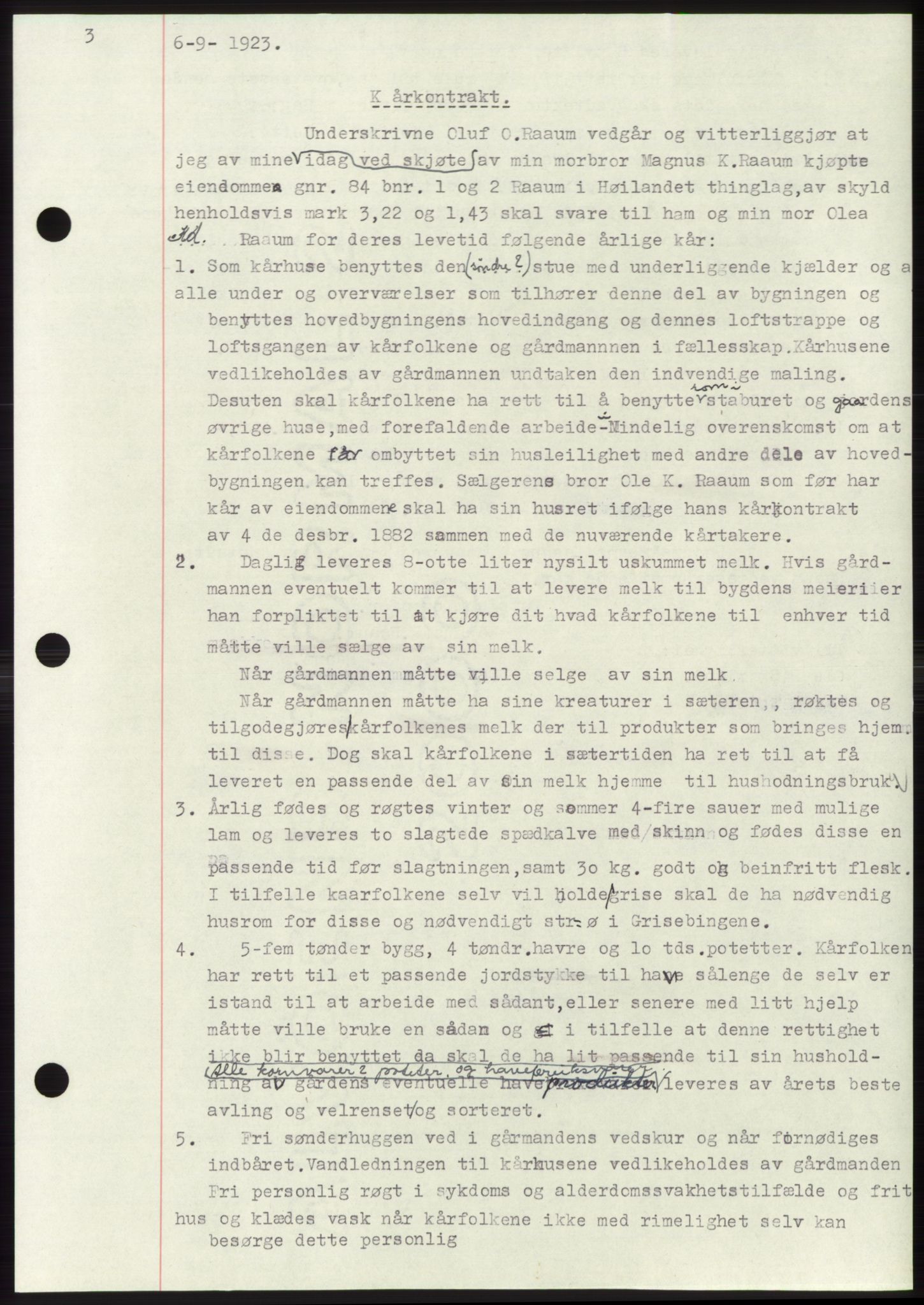 Namdal sorenskriveri, SAT/A-4133/1/2/2C: Pantebok nr. -, 1922-1925, Tingl.dato: 06.09.1923