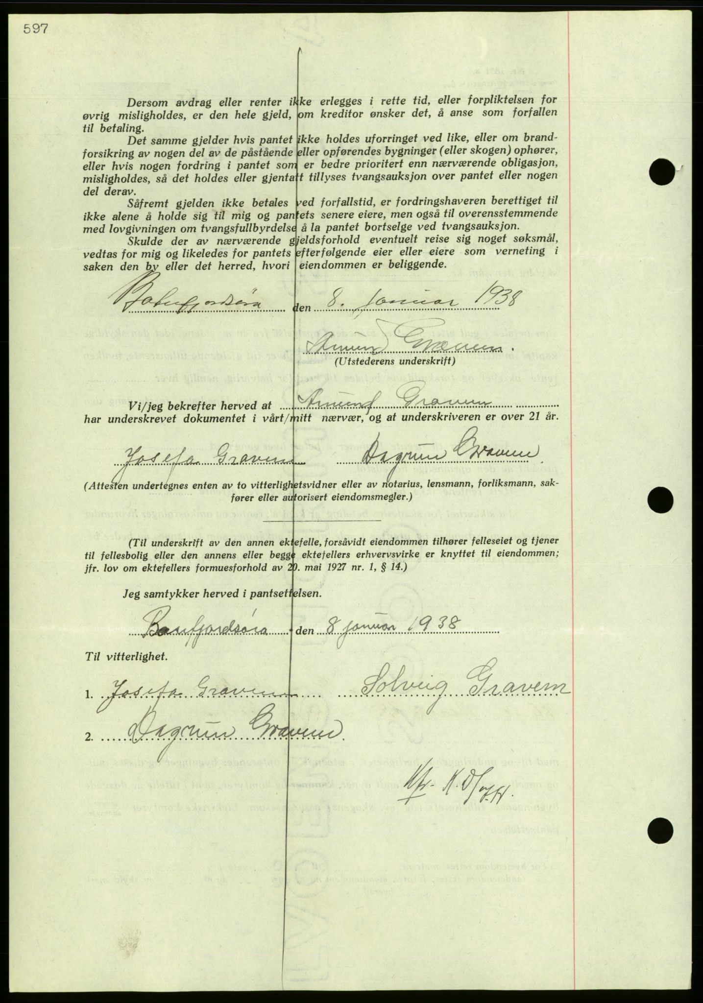 Nordmøre sorenskriveri, AV/SAT-A-4132/1/2/2Ca/L0092: Pantebok nr. B82, 1937-1938, Dagboknr: 155/1938