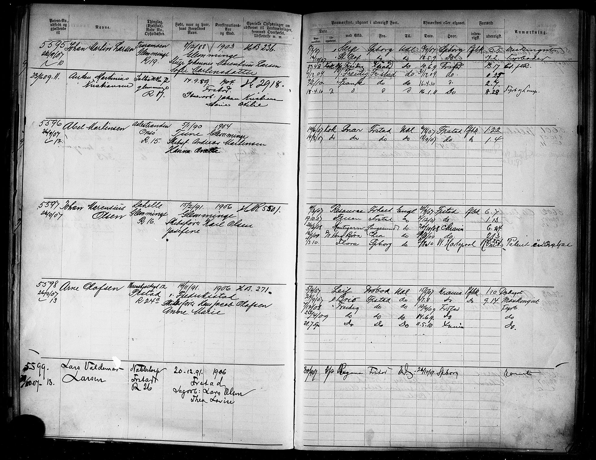 Fredrikstad mønstringskontor, AV/SAO-A-10569b/F/Fc/Fca/L0008: Annotasjonsrulle, 1898-1916, s. 338