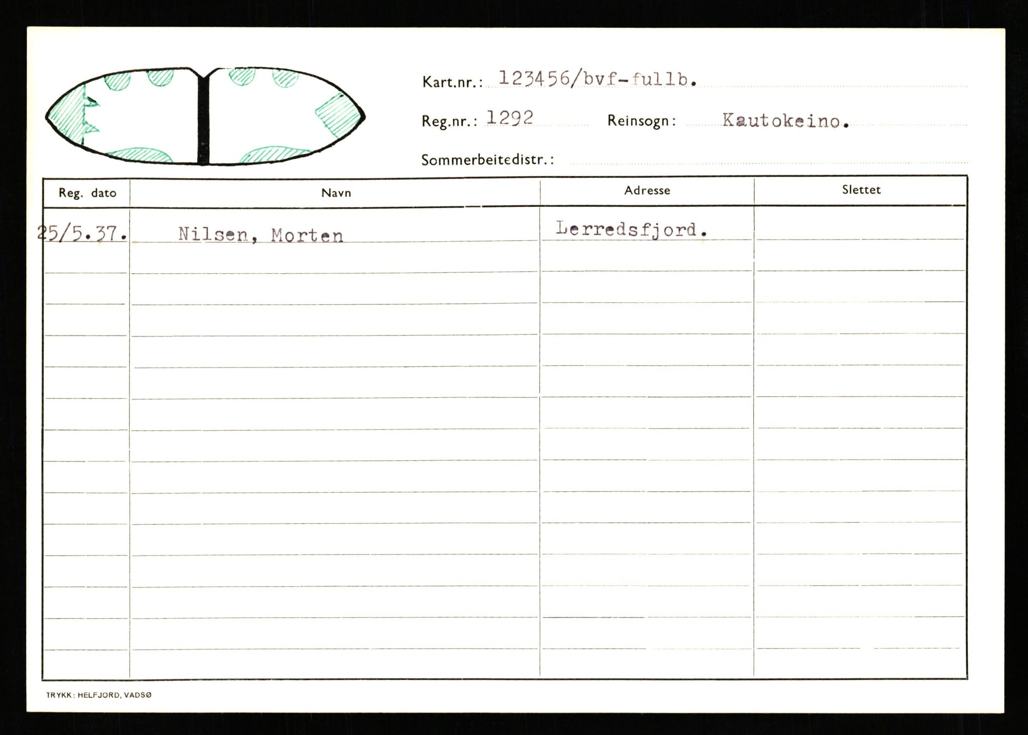 Lappefogden i Finnmark/Reindriftsforvaltningen Øst-Finnmark, AV/SATØ-S-1461/G/Ge/Gea/L0007: Slettede reinmerker: Karasjok, Kautokeino, Polmak og Varanger, 1934-1992, s. 531