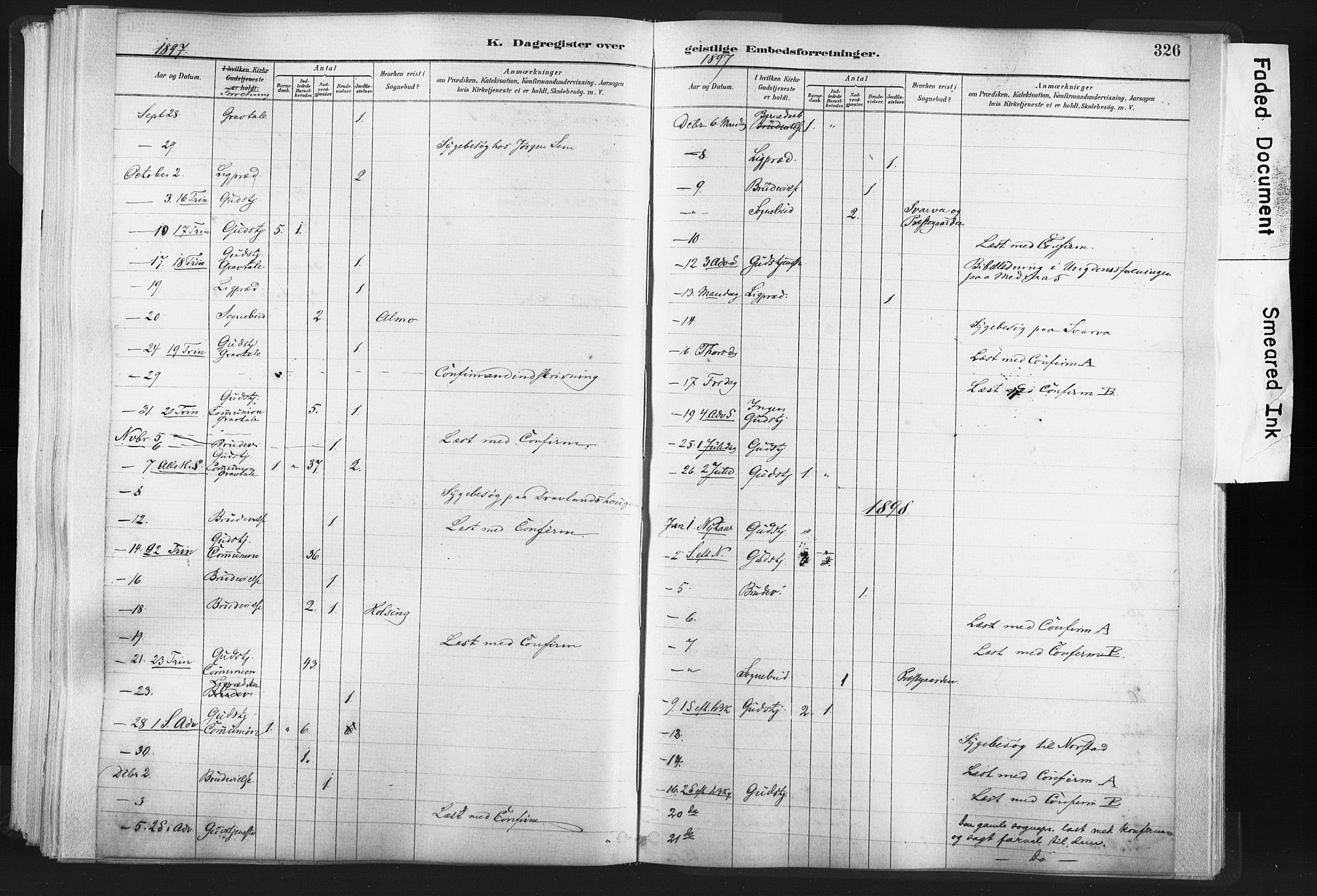 Ministerialprotokoller, klokkerbøker og fødselsregistre - Nord-Trøndelag, SAT/A-1458/749/L0474: Ministerialbok nr. 749A08, 1887-1903, s. 326