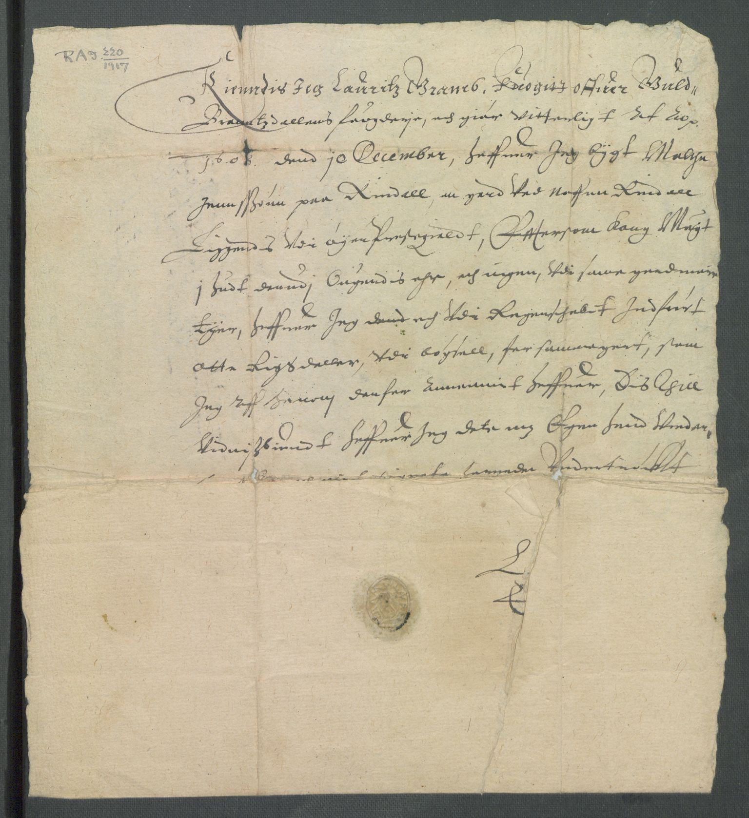 Riksarkivets diplomsamling, AV/RA-EA-5965/F02/L0117: Dokumenter, 1608, s. 91