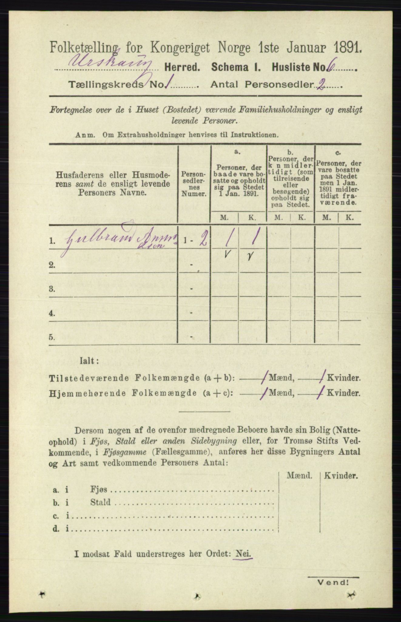 RA, Folketelling 1891 for 0224 Aurskog herred, 1891, s. 35
