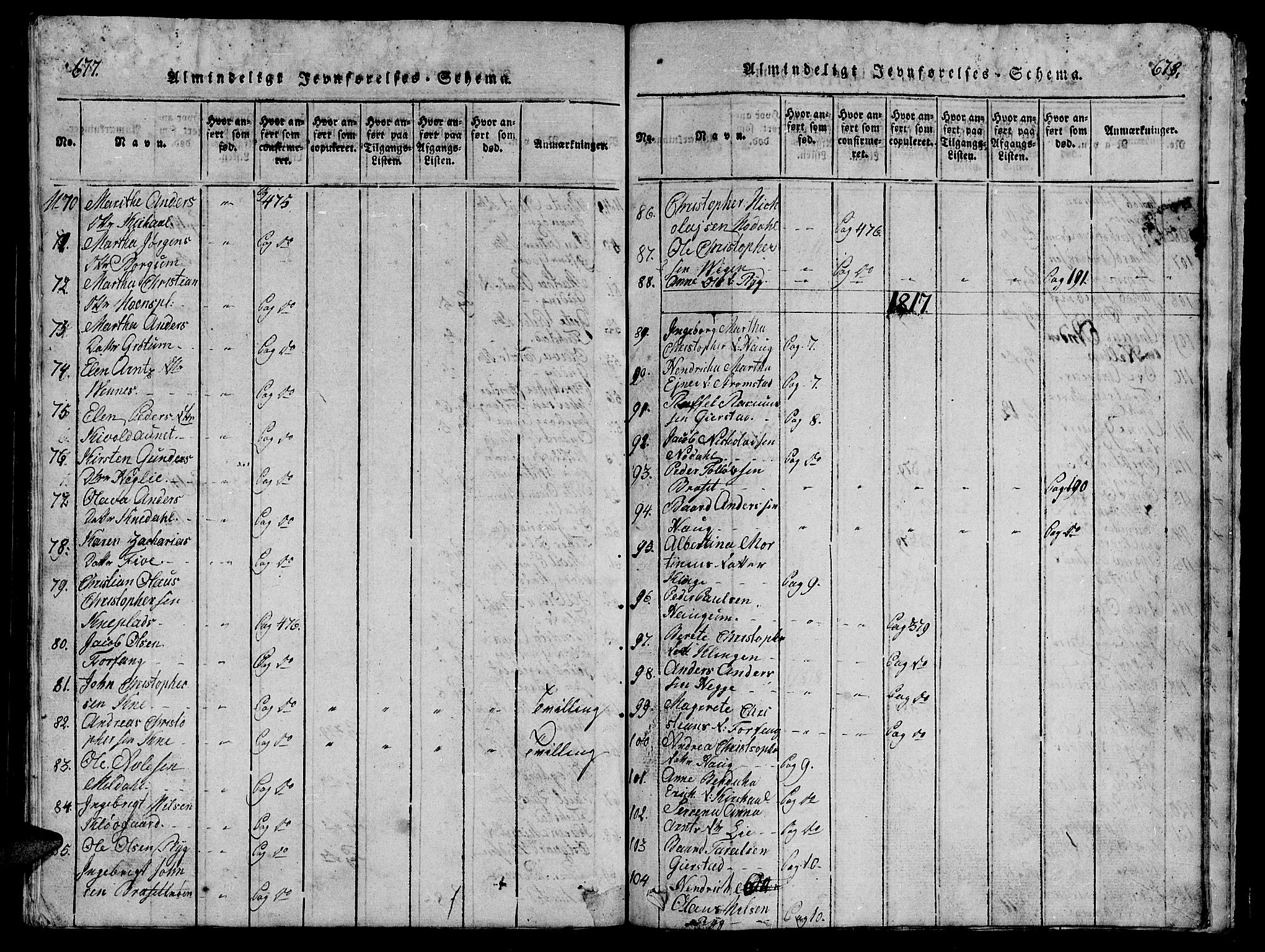 Ministerialprotokoller, klokkerbøker og fødselsregistre - Nord-Trøndelag, SAT/A-1458/747/L0459: Klokkerbok nr. 747C01, 1816-1842, s. 677-678