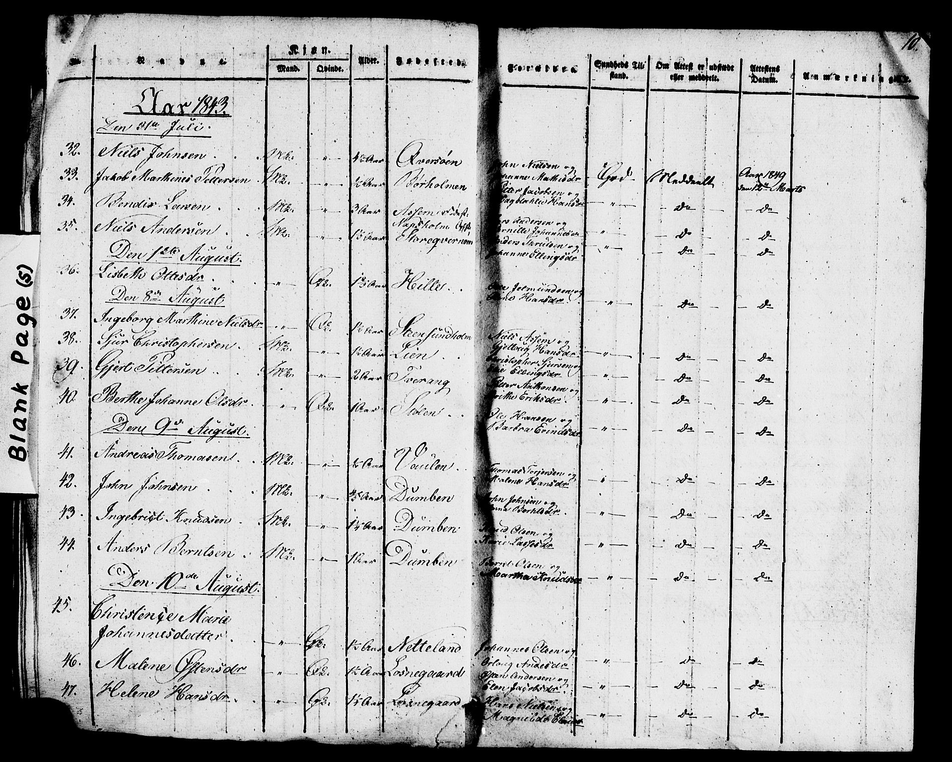 Gulen sokneprestembete, AV/SAB-A-80201/H/Haa/Haaa/L0025: Ministerialbok nr. A 25, 1822-1843, s. 10