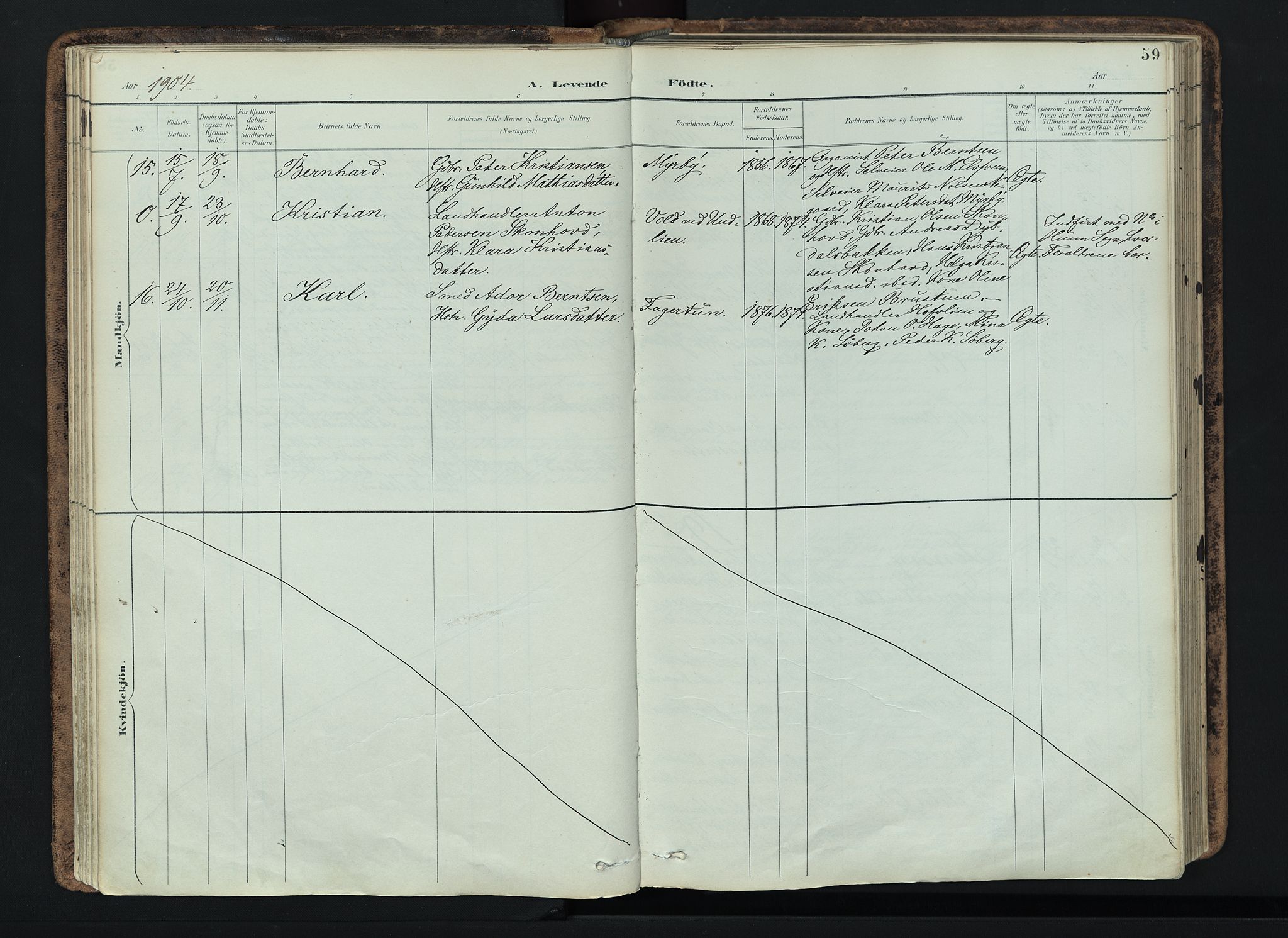 Vardal prestekontor, SAH/PREST-100/H/Ha/Haa/L0019: Ministerialbok nr. 19, 1893-1907, s. 59