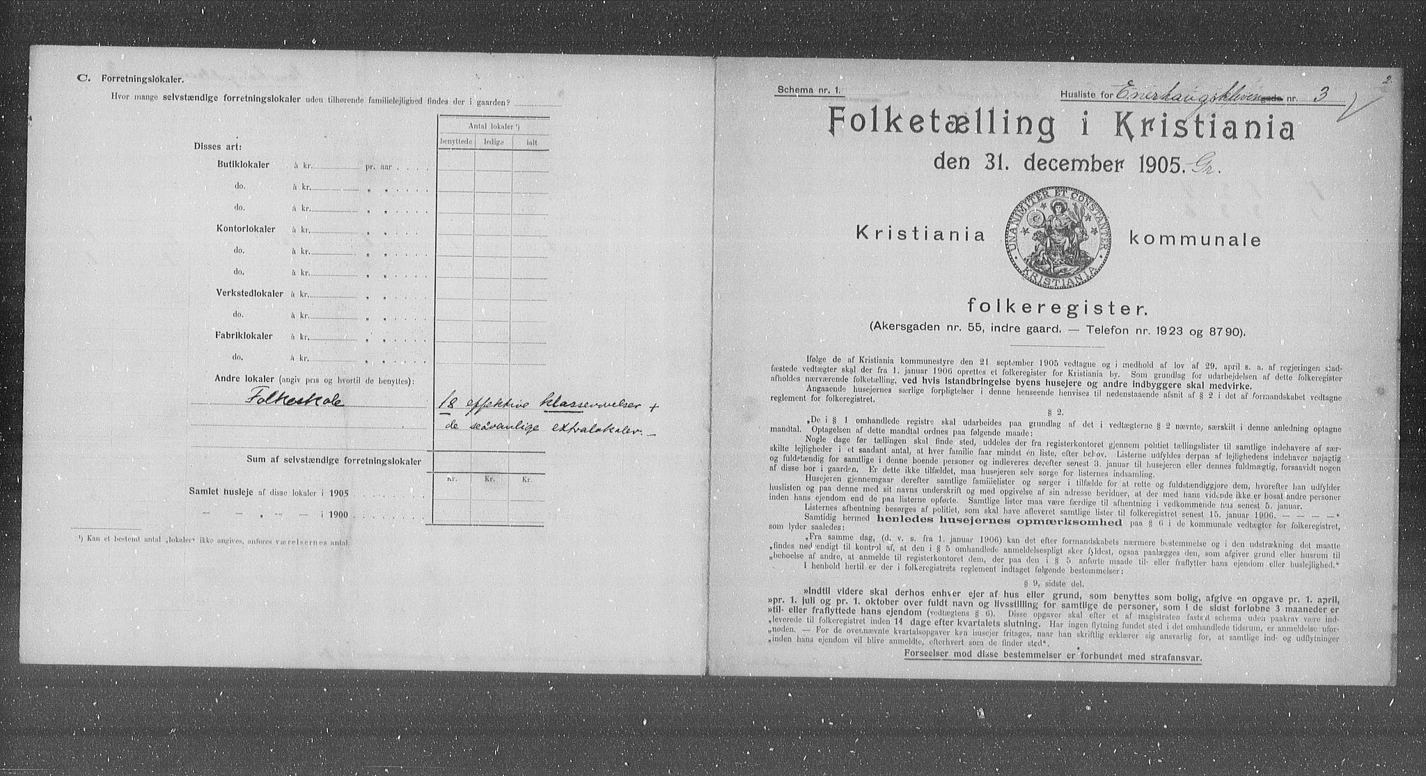 OBA, Kommunal folketelling 31.12.1905 for Kristiania kjøpstad, 1905, s. 10966