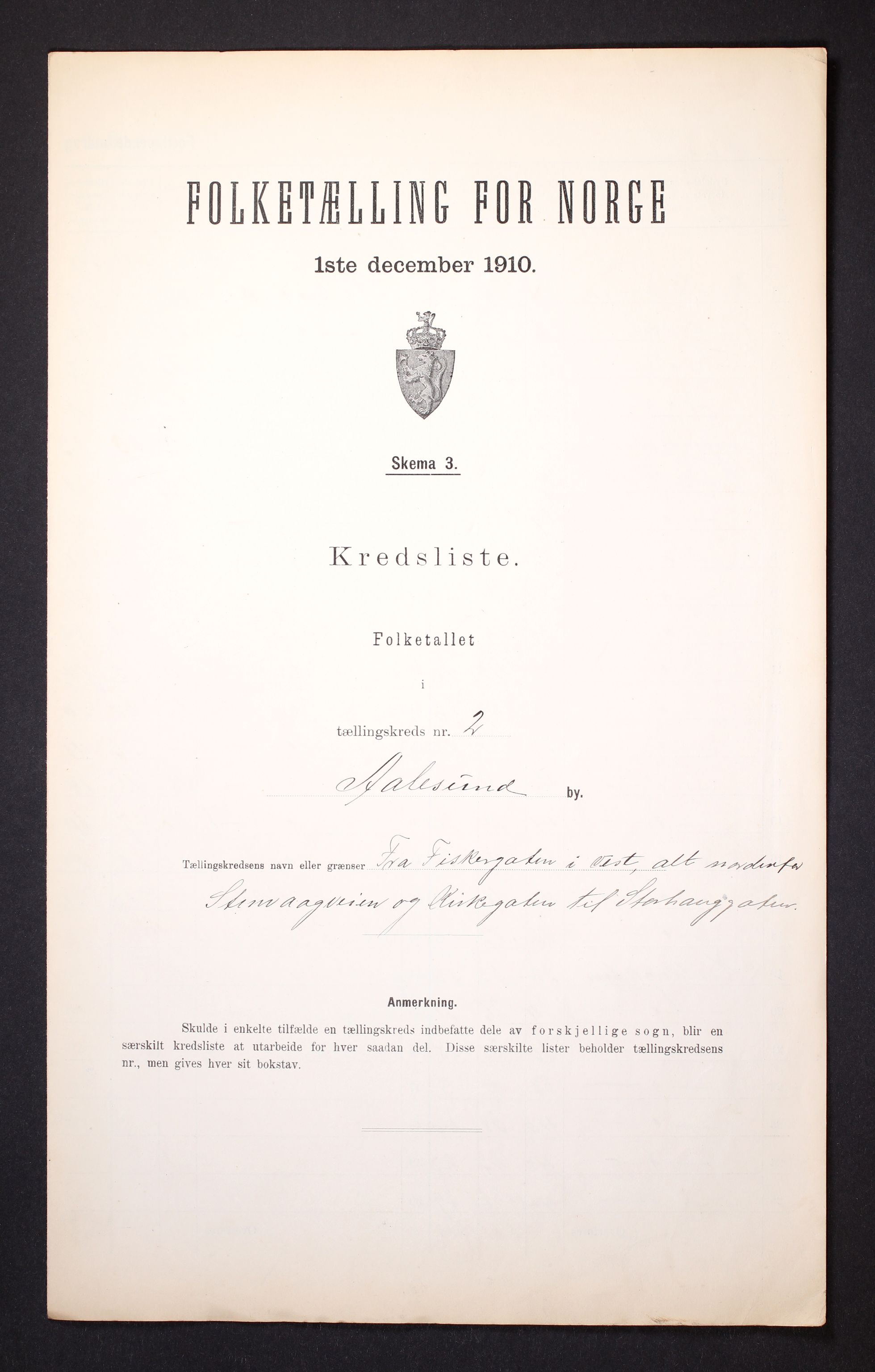 RA, Folketelling 1910 for 1501 Ålesund kjøpstad, 1910, s. 8