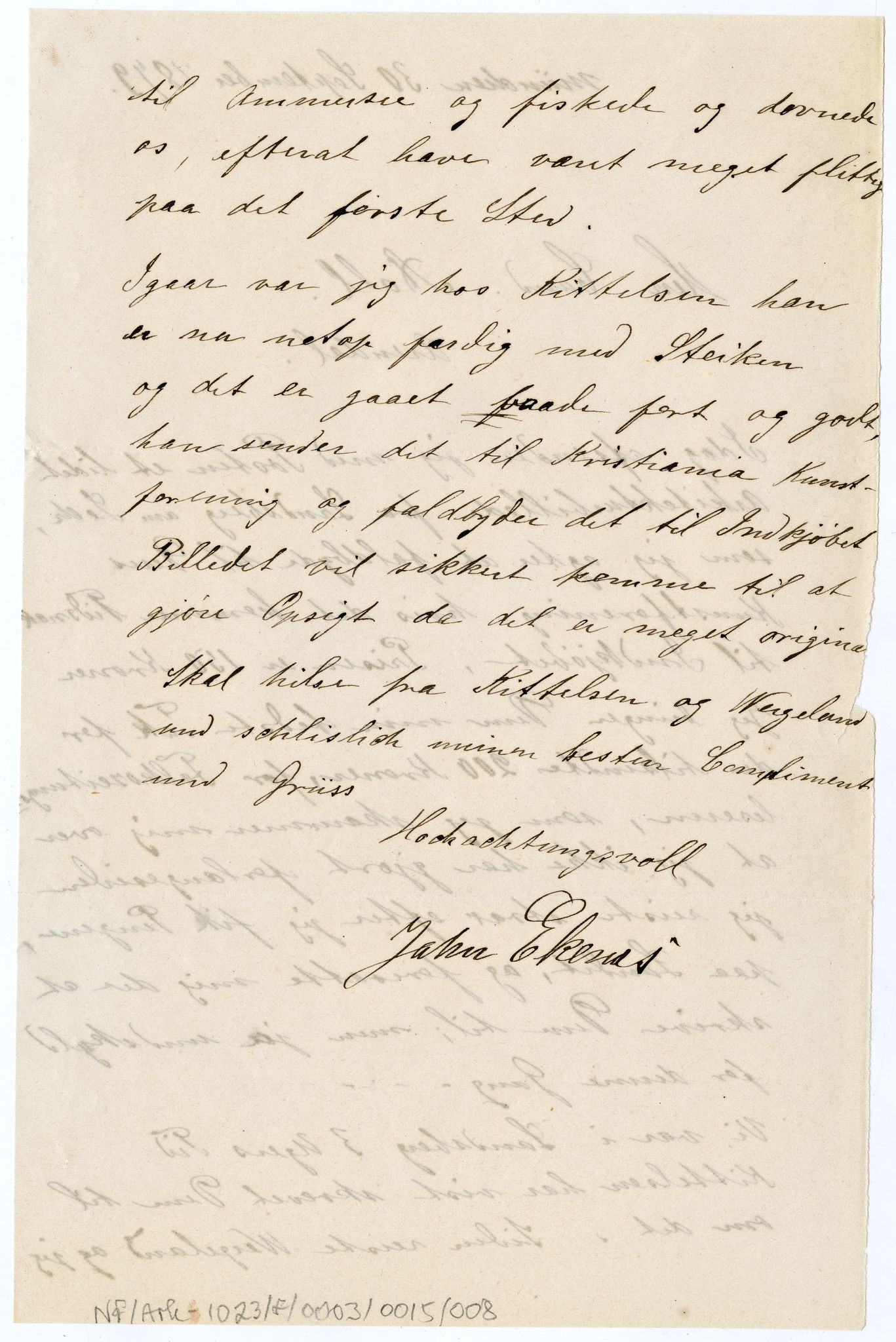 Diderik Maria Aalls brevsamling, NF/Ark-1023/F/L0003: D.M. Aalls brevsamling. D - G, 1797-1889, s. 149