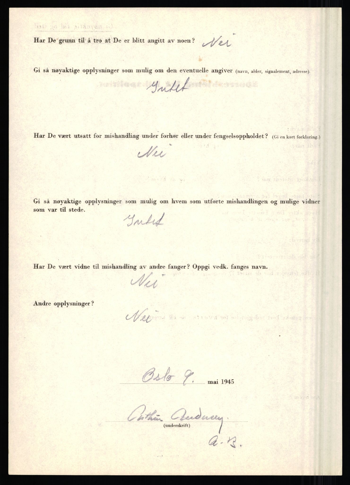 Rikspolitisjefen, AV/RA-S-1560/L/L0001: Abelseth, Rudolf - Berentsen, Odd, 1940-1945, s. 512