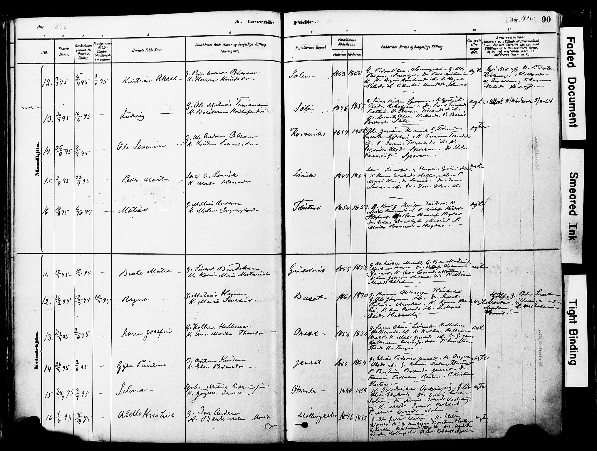 Ministerialprotokoller, klokkerbøker og fødselsregistre - Møre og Romsdal, AV/SAT-A-1454/560/L0721: Ministerialbok nr. 560A05, 1878-1917, s. 90