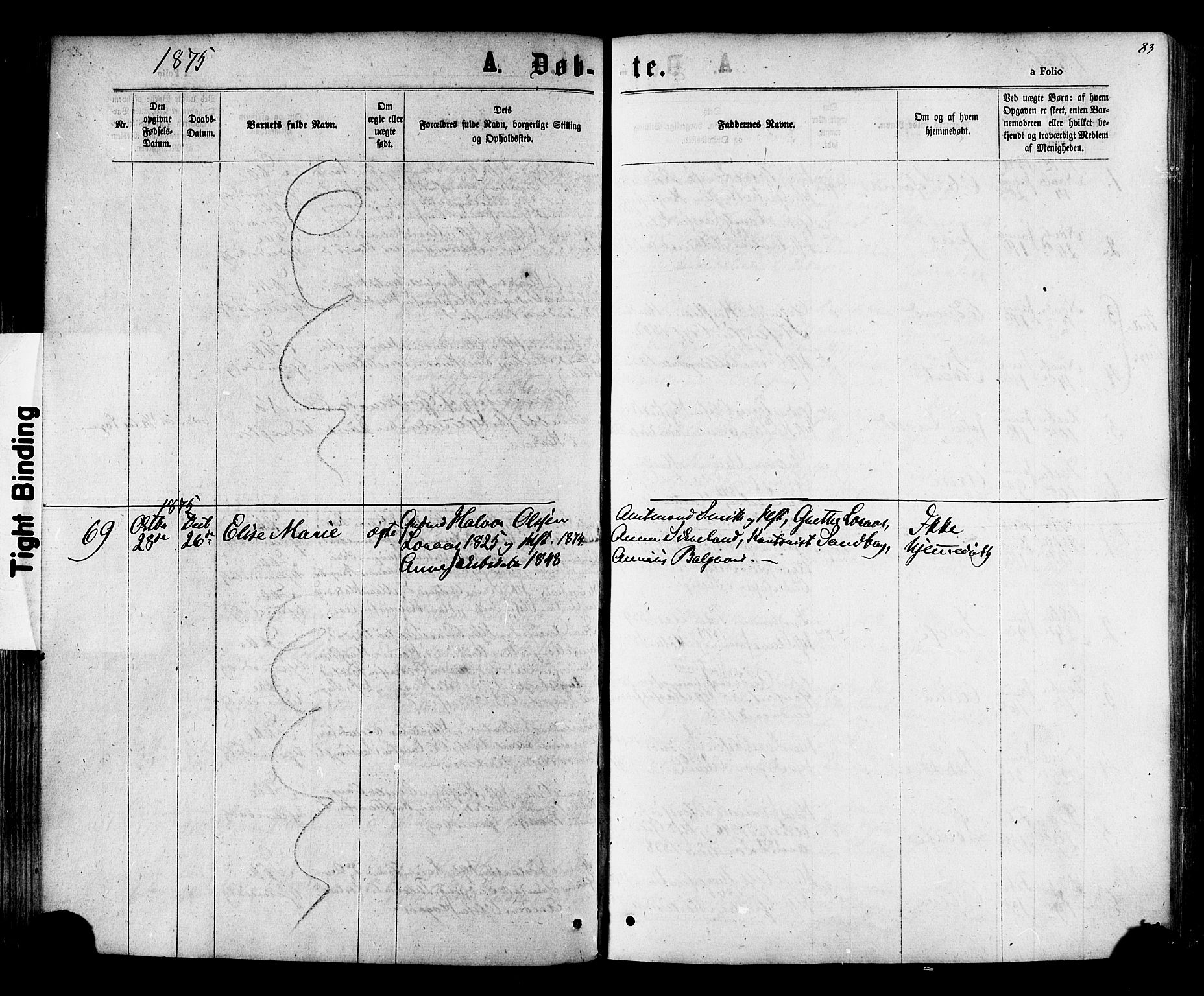 Ministerialprotokoller, klokkerbøker og fødselsregistre - Nord-Trøndelag, SAT/A-1458/730/L0284: Ministerialbok nr. 730A09, 1866-1878, s. 83