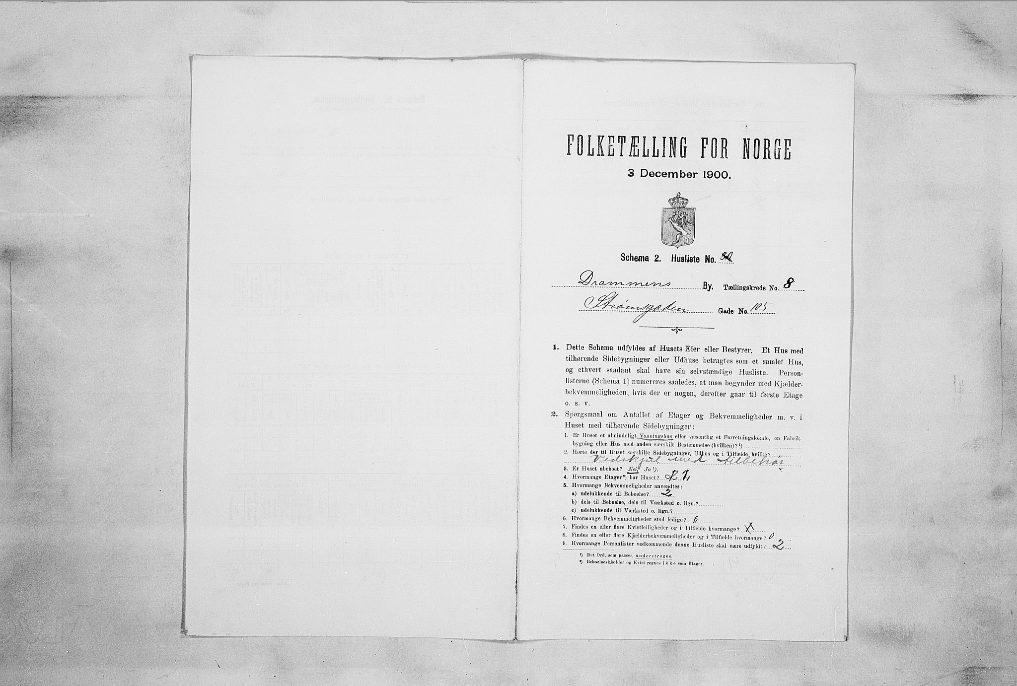 RA, Folketelling 1900 for 0602 Drammen kjøpstad, 1900, s. 1612