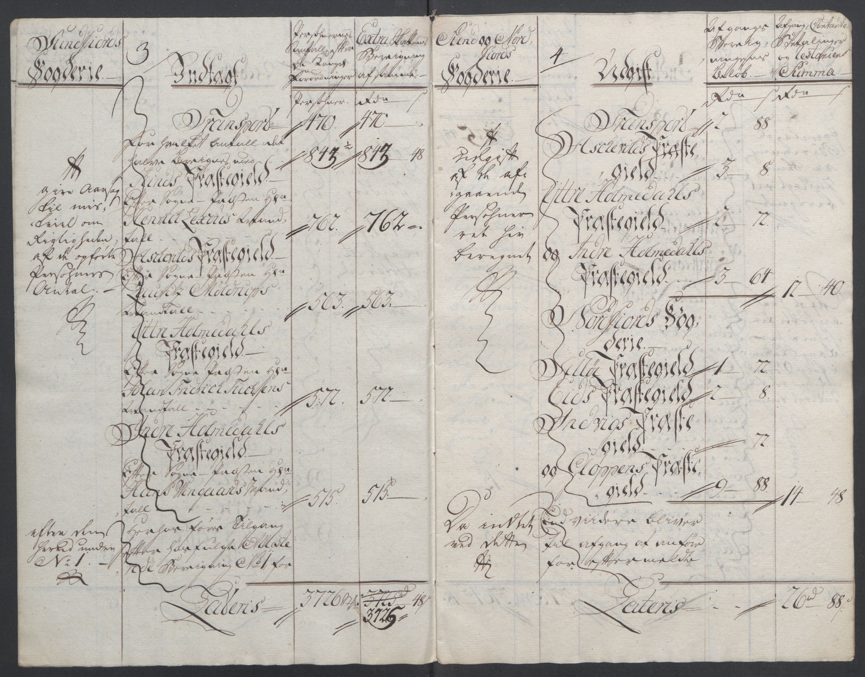 Rentekammeret inntil 1814, Reviderte regnskaper, Fogderegnskap, RA/EA-4092/R53/L3550: Ekstraskatten Sunn- og Nordfjord, 1762-1771, s. 180