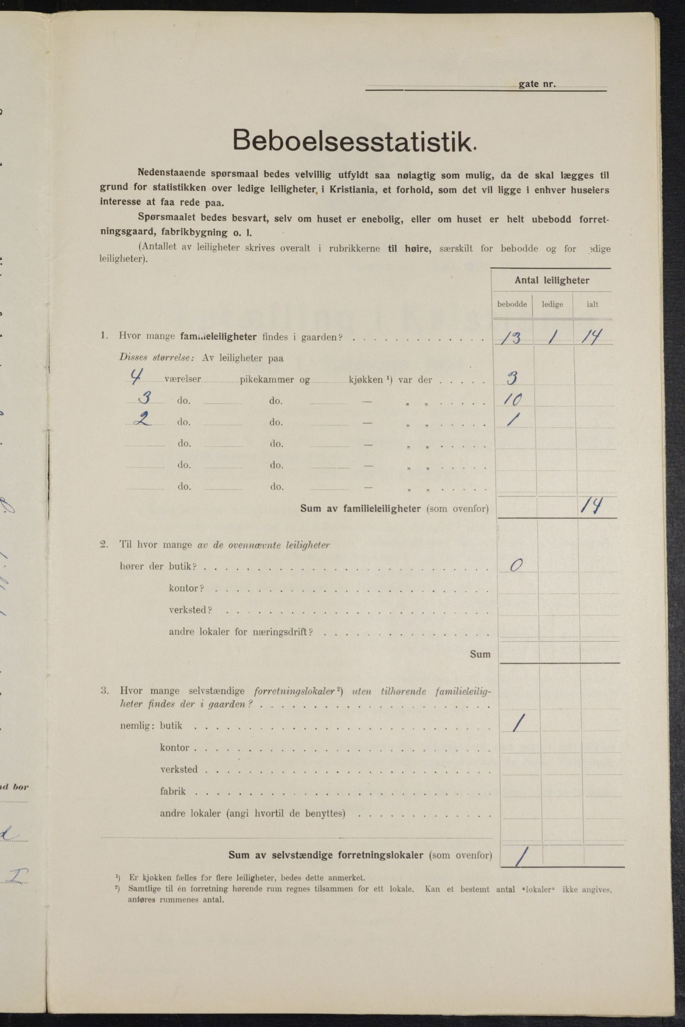 OBA, Kommunal folketelling 1.2.1914 for Kristiania, 1914, s. 58716