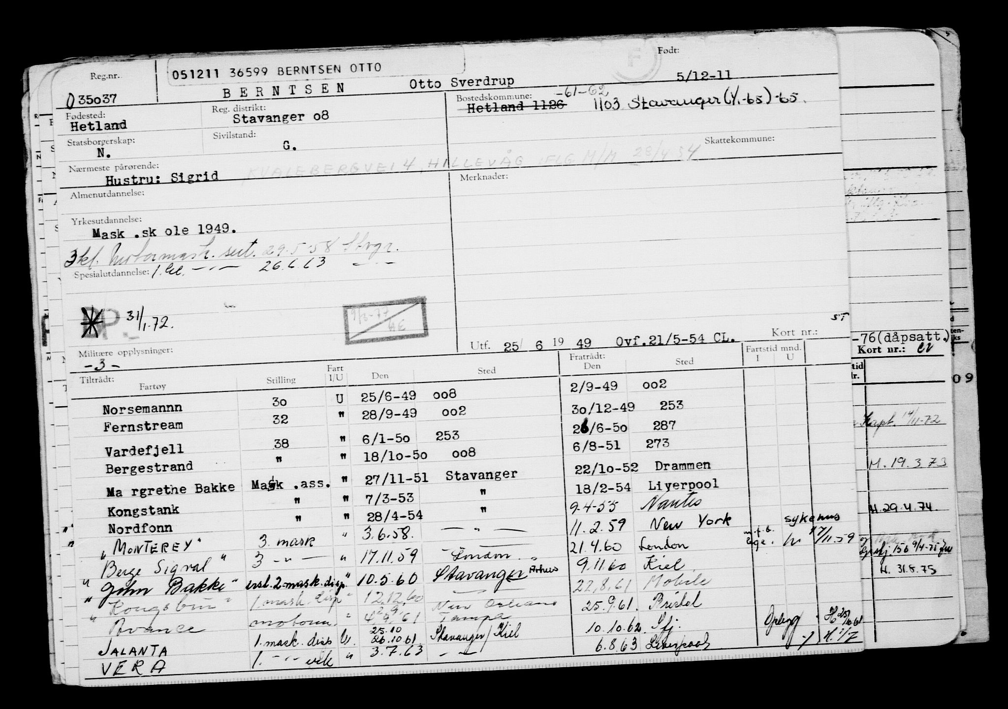 Direktoratet for sjømenn, AV/RA-S-3545/G/Gb/L0101: Hovedkort, 1911, s. 530