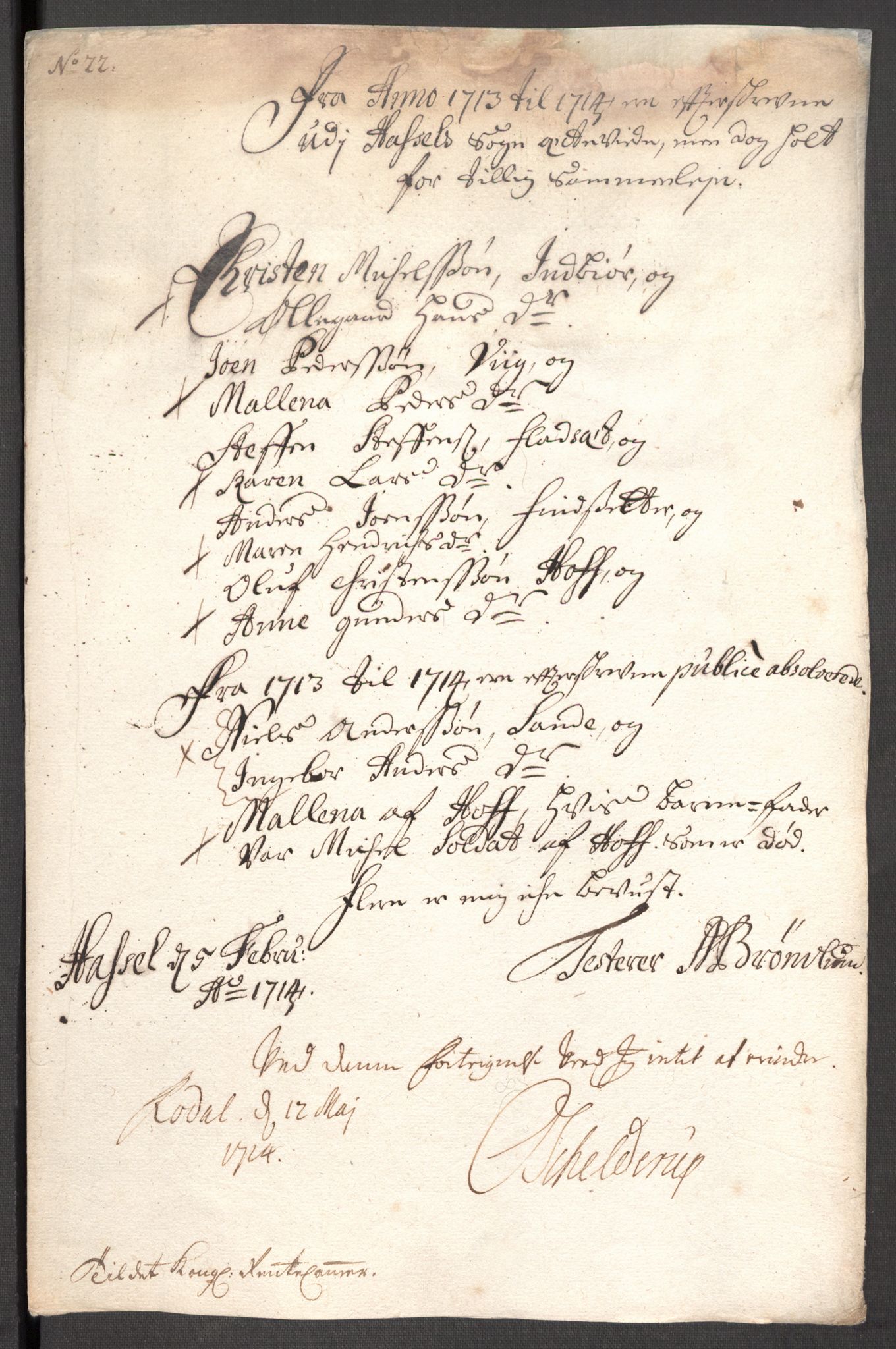 Rentekammeret inntil 1814, Reviderte regnskaper, Fogderegnskap, AV/RA-EA-4092/R67/L4679: Fogderegnskap Vesterålen, Andenes og Lofoten, 1711-1713, s. 241