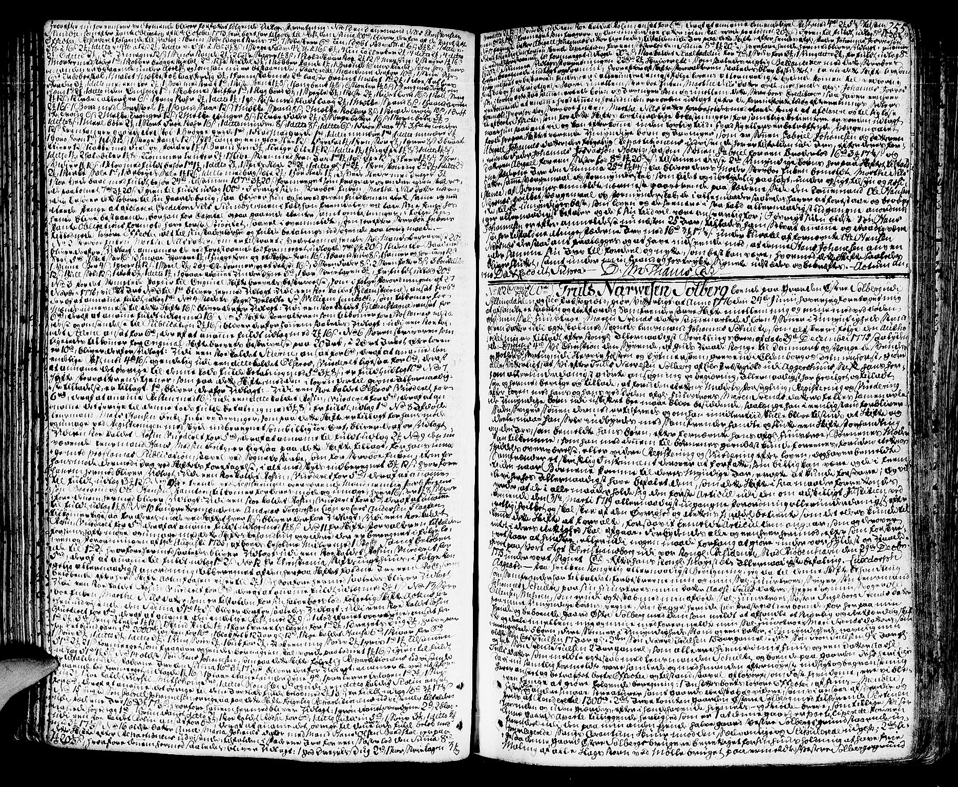 Lier, Røyken og Hurum sorenskriveri, AV/SAKO-A-89/H/Hc/L0006: Skifteprotokoll, 1773-1789, s. 254b-255a