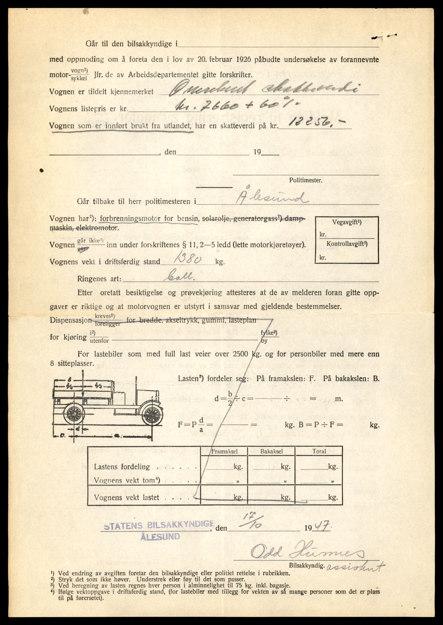 Møre og Romsdal vegkontor - Ålesund trafikkstasjon, SAT/A-4099/F/Fe/L0022: Registreringskort for kjøretøy T 10584 - T 10694, 1927-1998, s. 212