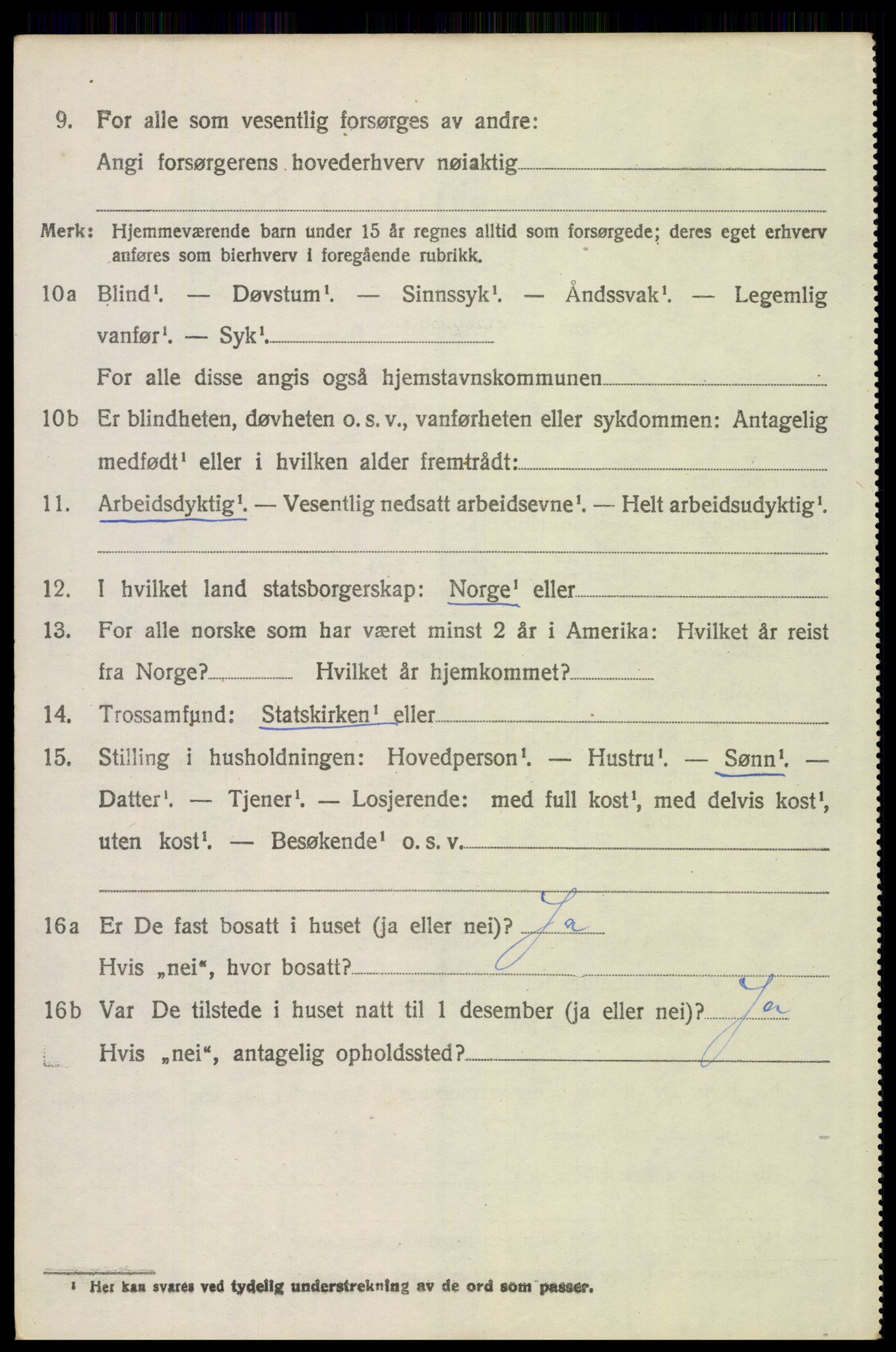 SAH, Folketelling 1920 for 0428 Trysil herred, 1920, s. 3464