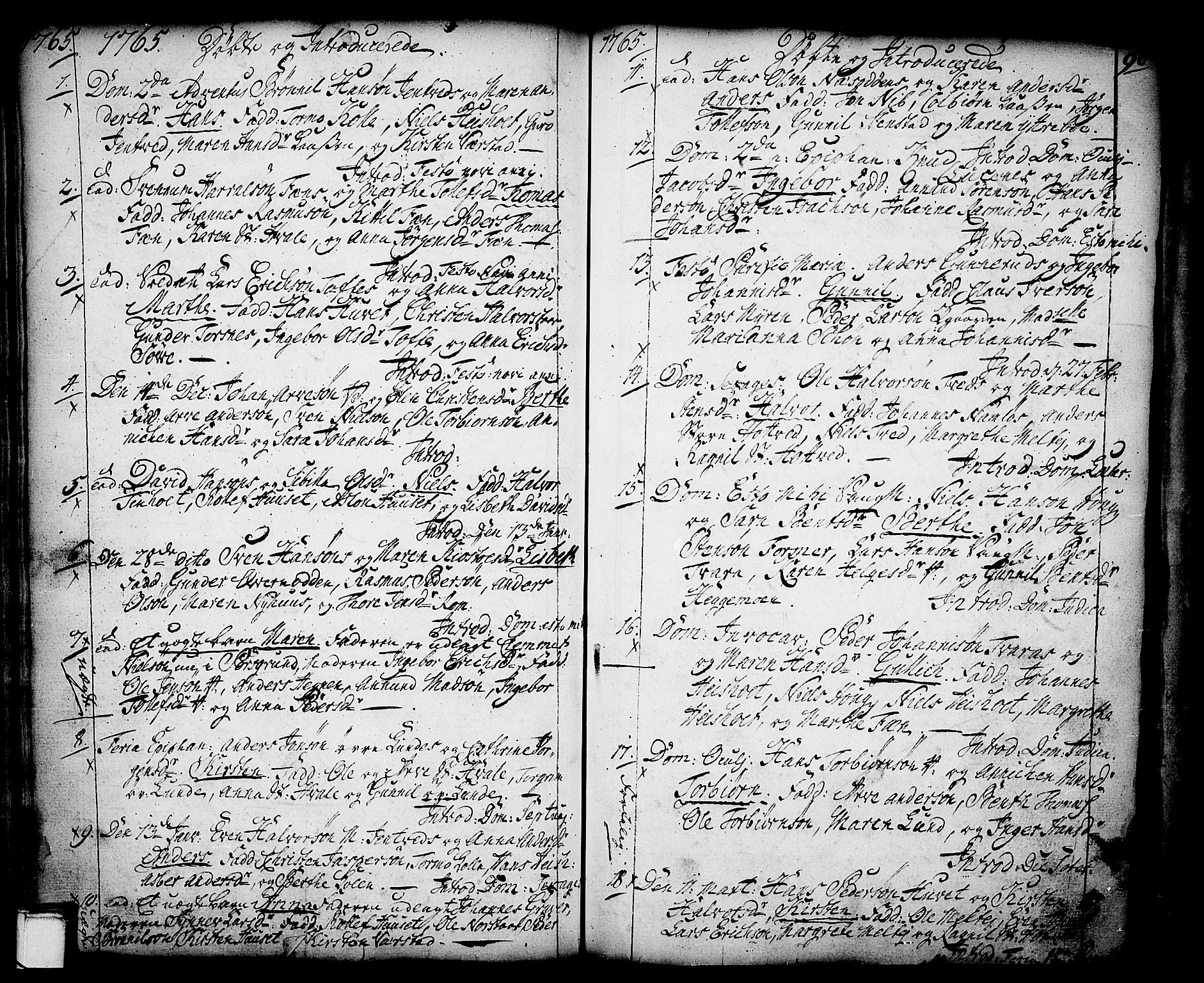 Holla kirkebøker, AV/SAKO-A-272/F/Fa/L0001: Ministerialbok nr. 1, 1717-1779, s. 96