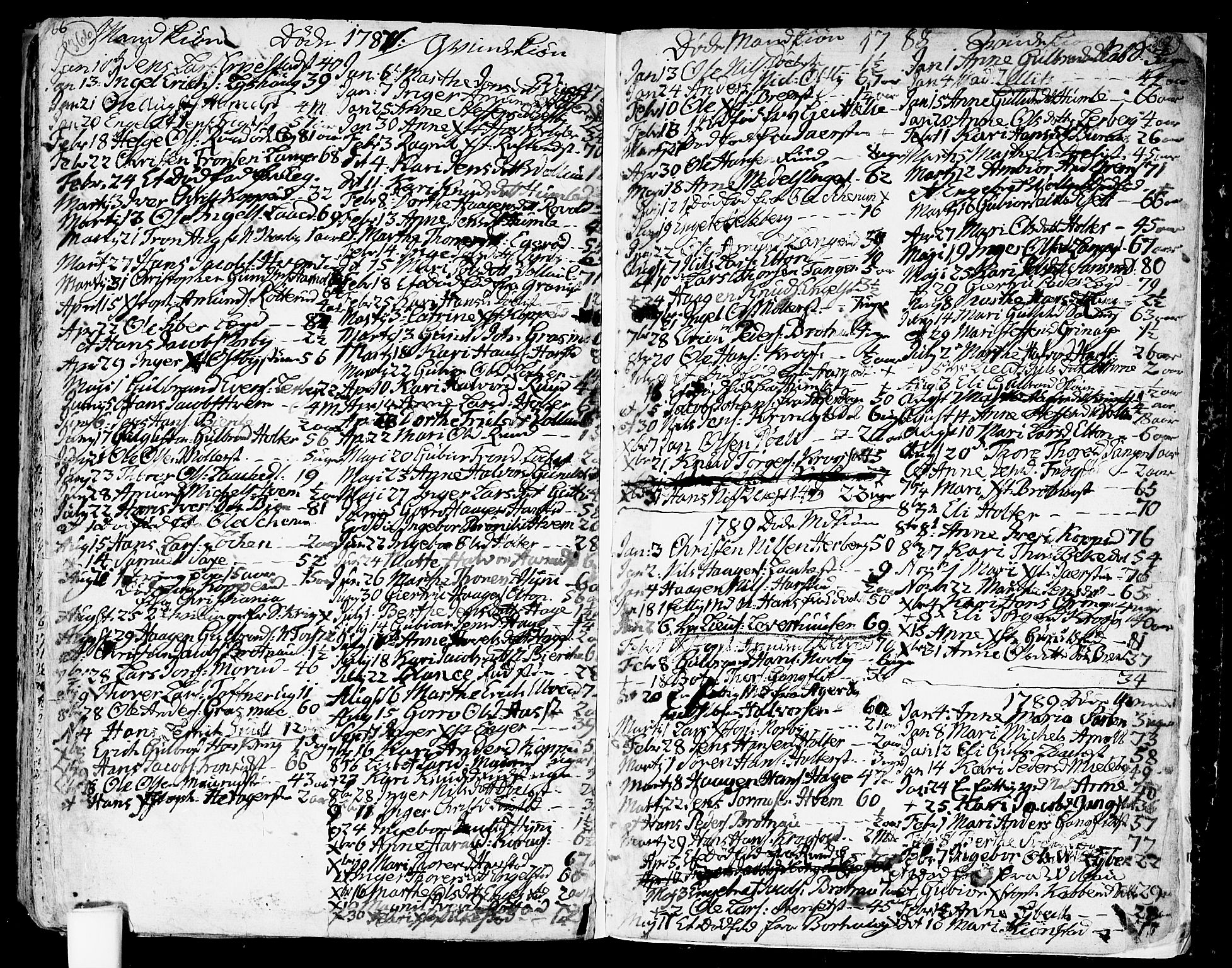 Nannestad prestekontor Kirkebøker, AV/SAO-A-10414a/F/Fa/L0007: Ministerialbok nr. I 7, 1754-1791, s. 366-367