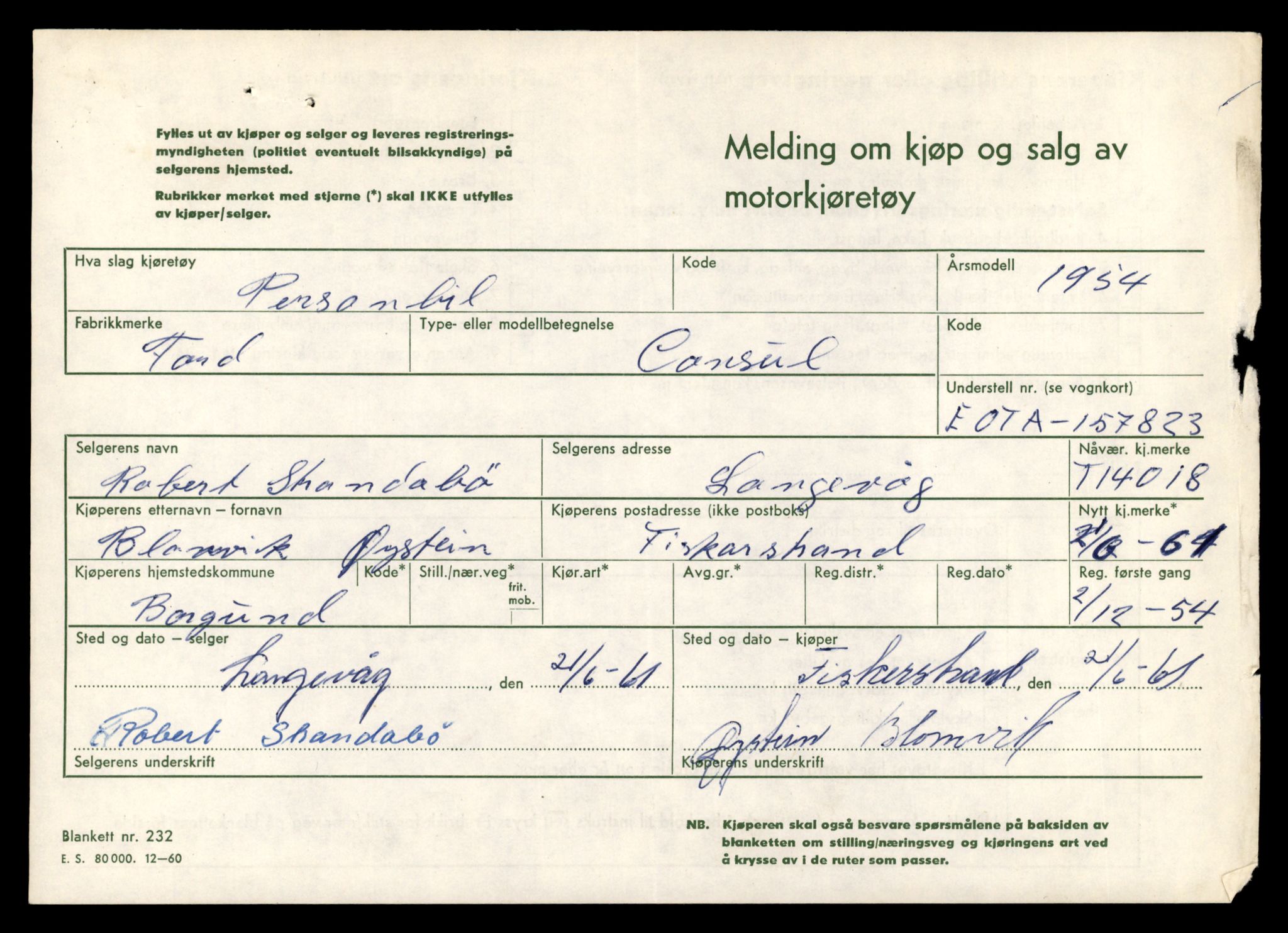 Møre og Romsdal vegkontor - Ålesund trafikkstasjon, AV/SAT-A-4099/F/Fe/L0042: Registreringskort for kjøretøy T 13906 - T 14079, 1927-1998, s. 1677