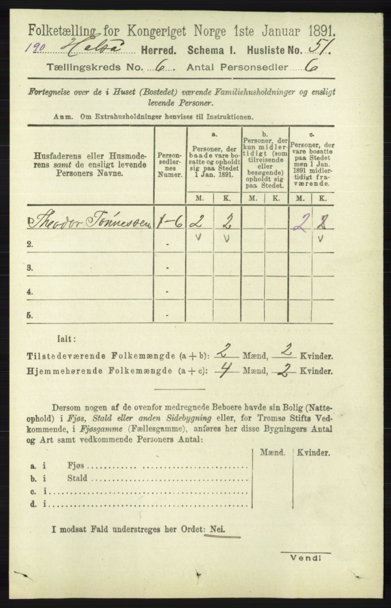 RA, Folketelling 1891 for 1019 Halse og Harkmark herred, 1891, s. 2363