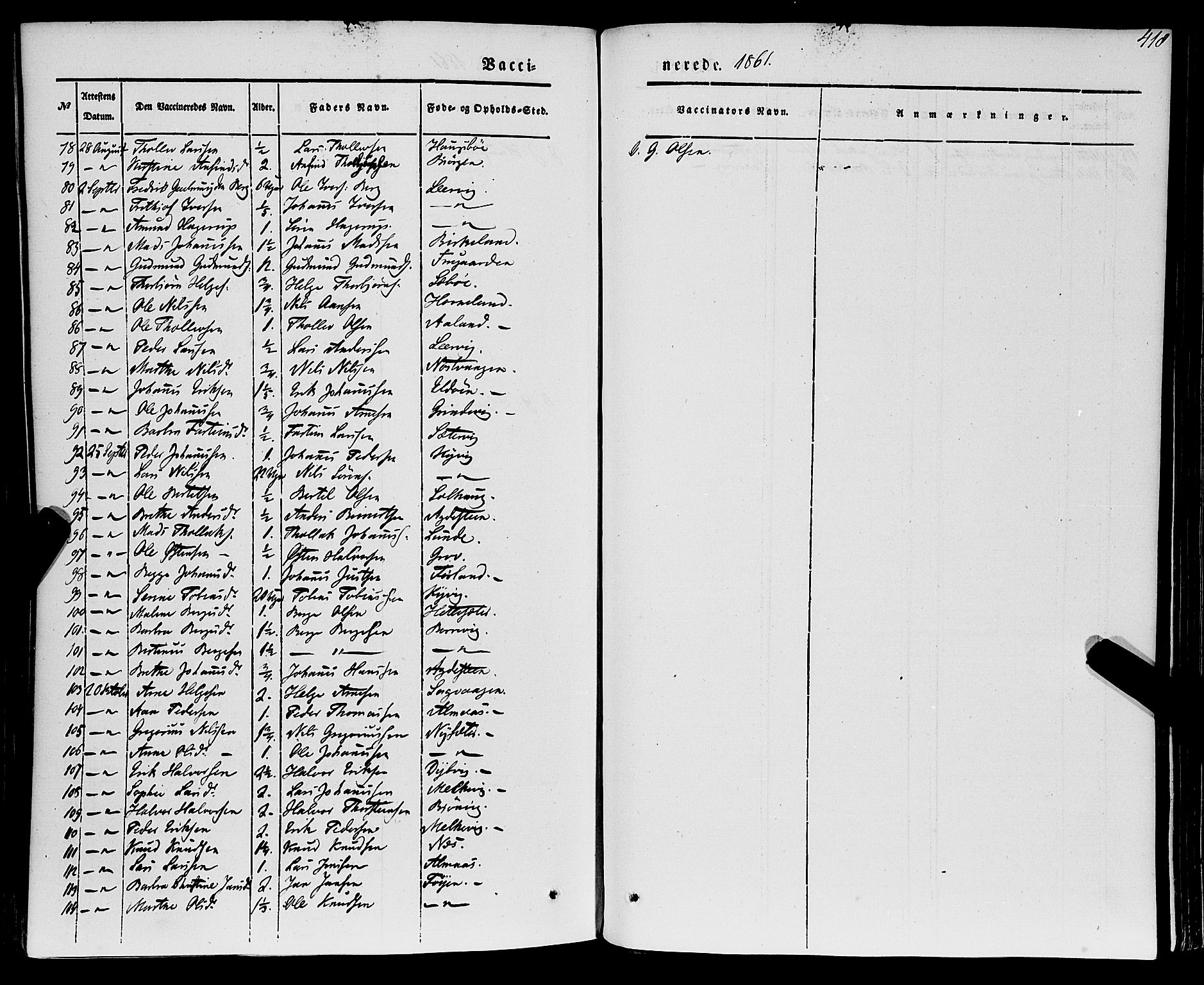 Stord sokneprestembete, SAB/A-78201/H/Haa: Ministerialbok nr. A 7, 1841-1861, s. 418