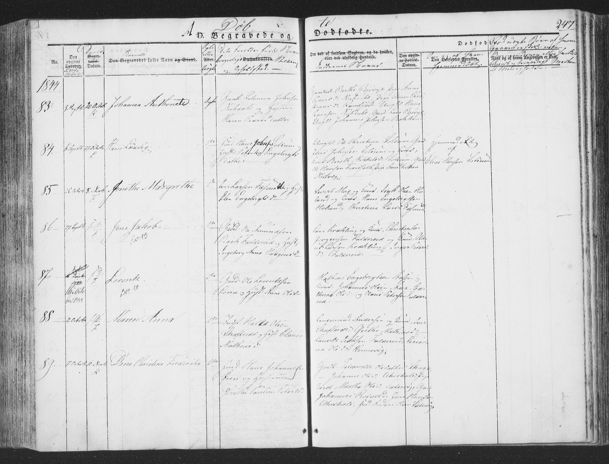 Ministerialprotokoller, klokkerbøker og fødselsregistre - Nord-Trøndelag, AV/SAT-A-1458/780/L0639: Ministerialbok nr. 780A04, 1830-1844, s. 247