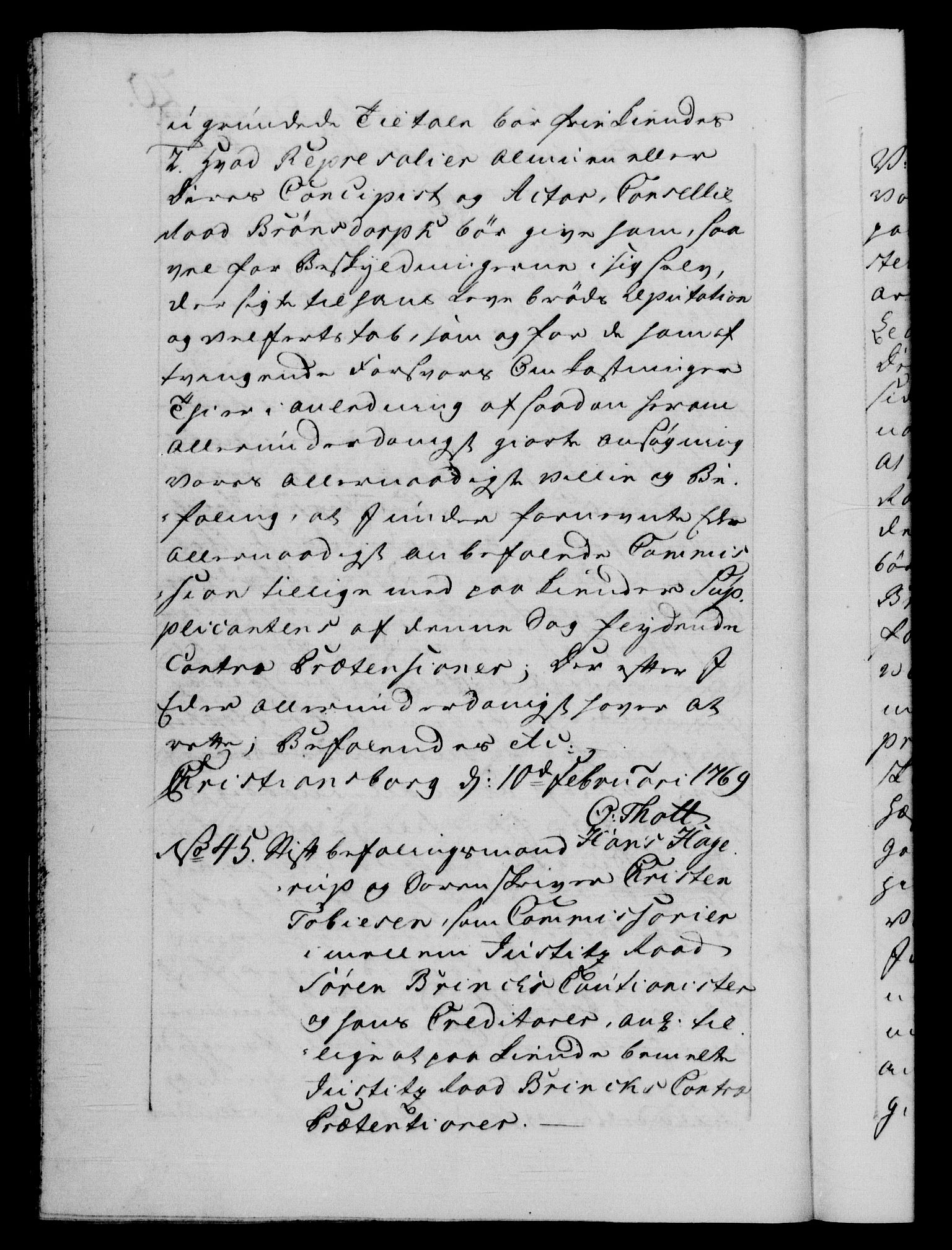 Danske Kanselli 1572-1799, AV/RA-EA-3023/F/Fc/Fca/Fcab/L0039: Norske tegnelser, 1769-1771, s. 20b