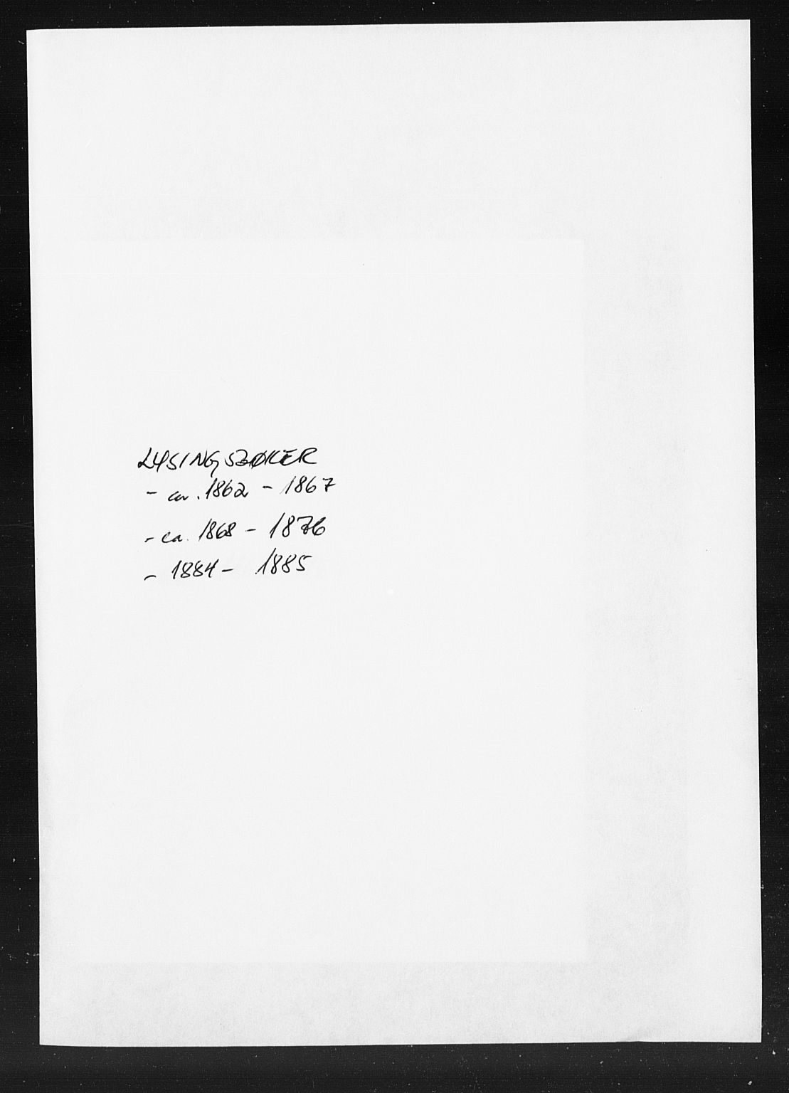 Sokndal sokneprestkontor, SAST/A-101808: Lysningsprotokoll nr. 30CAB2, 1862-1885