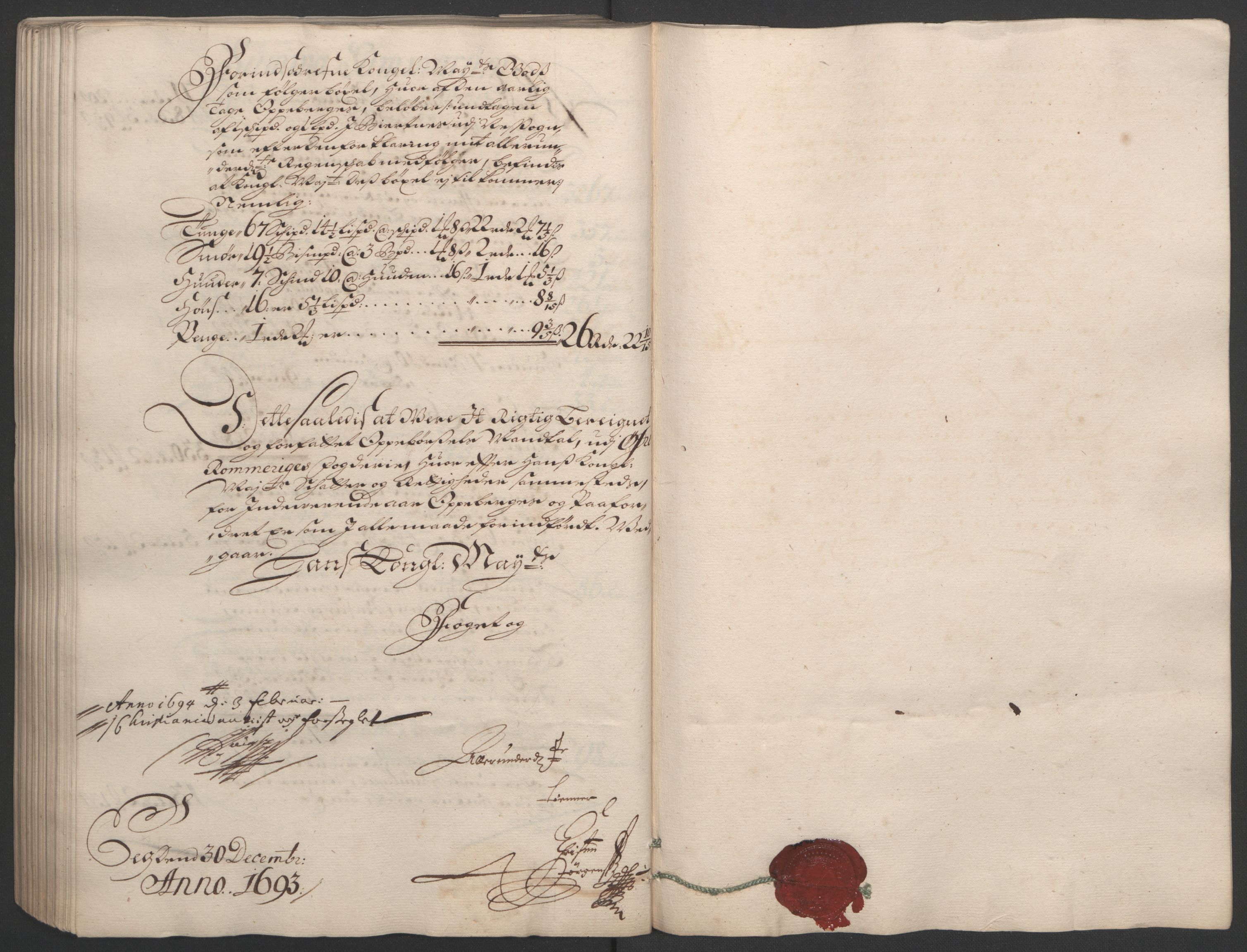 Rentekammeret inntil 1814, Reviderte regnskaper, Fogderegnskap, RA/EA-4092/R12/L0705: Fogderegnskap Øvre Romerike, 1693, s. 205