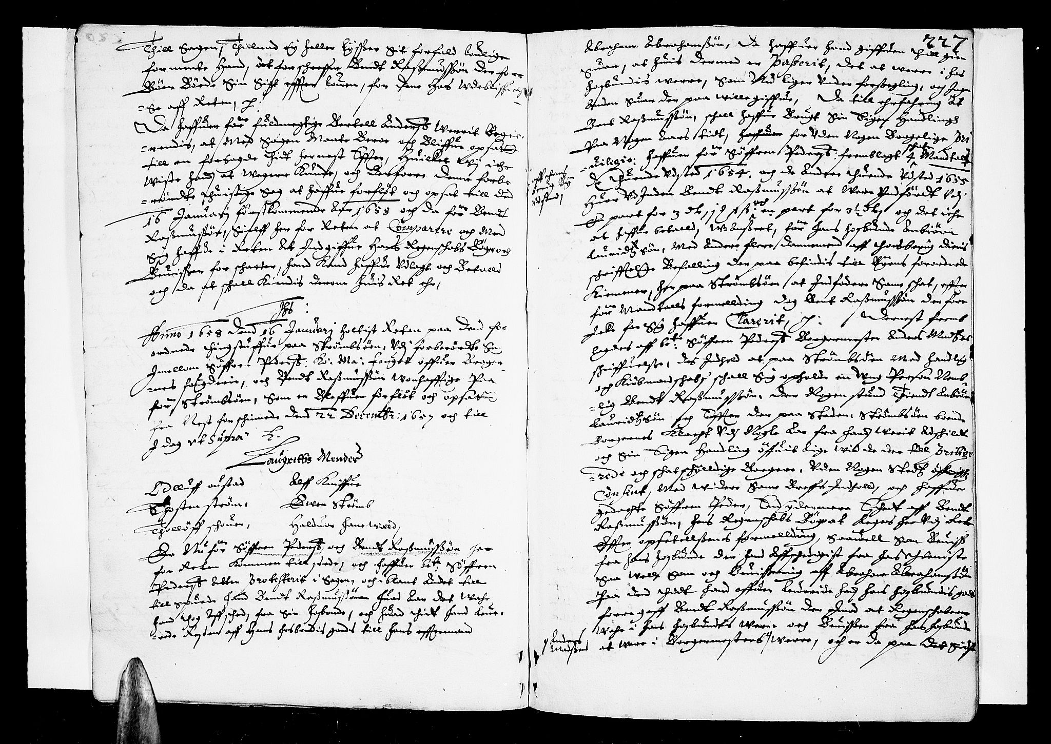 Lier, Røyken og Hurum sorenskriveri, AV/SAKO-A-89/F/Fa/L0001: Tingbok, 1655-1658, s. 227