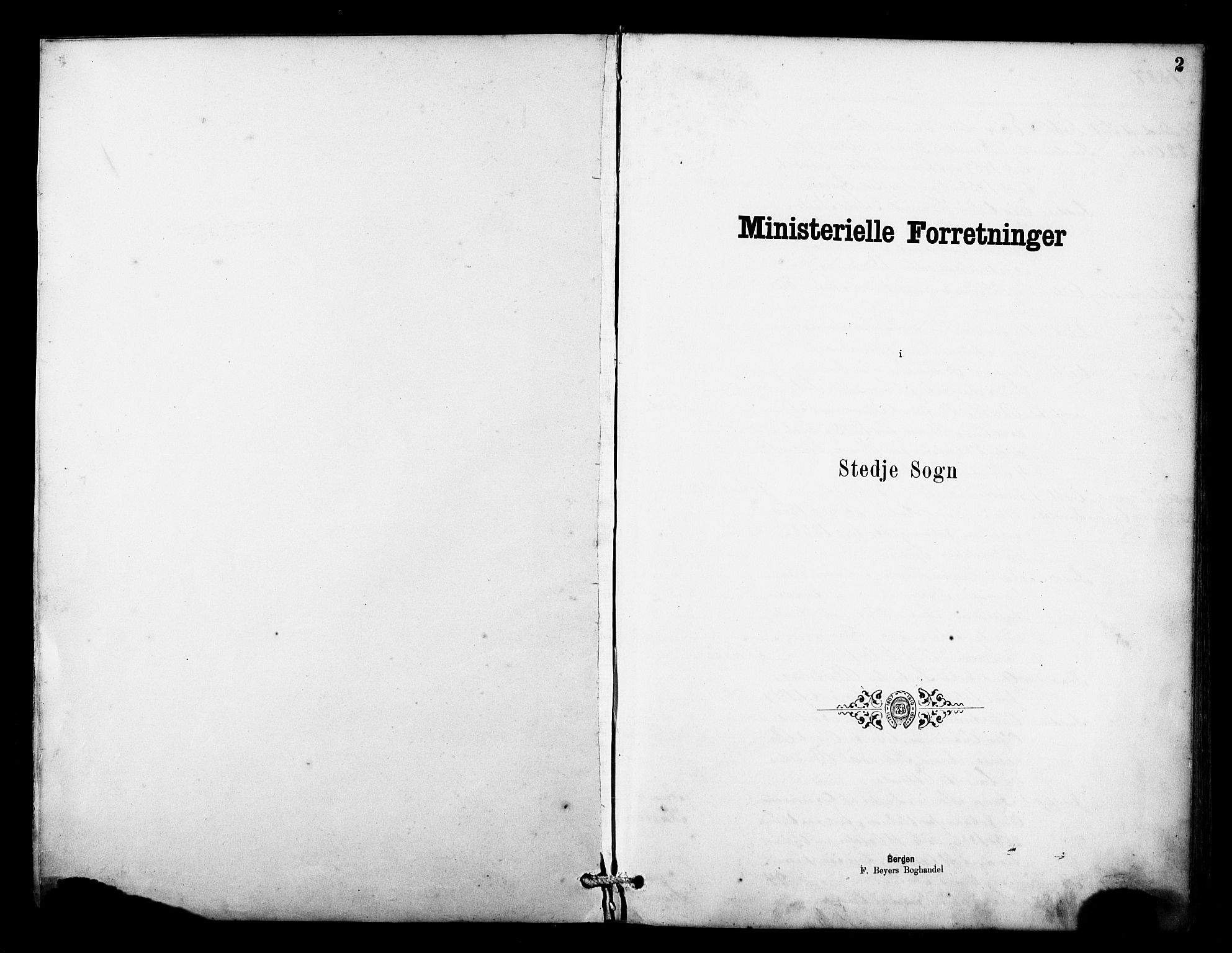 Sogndal sokneprestembete, AV/SAB-A-81301/H/Hab/Haba/L0001: Klokkerbok nr. A 1, 1887-1907, s. 2