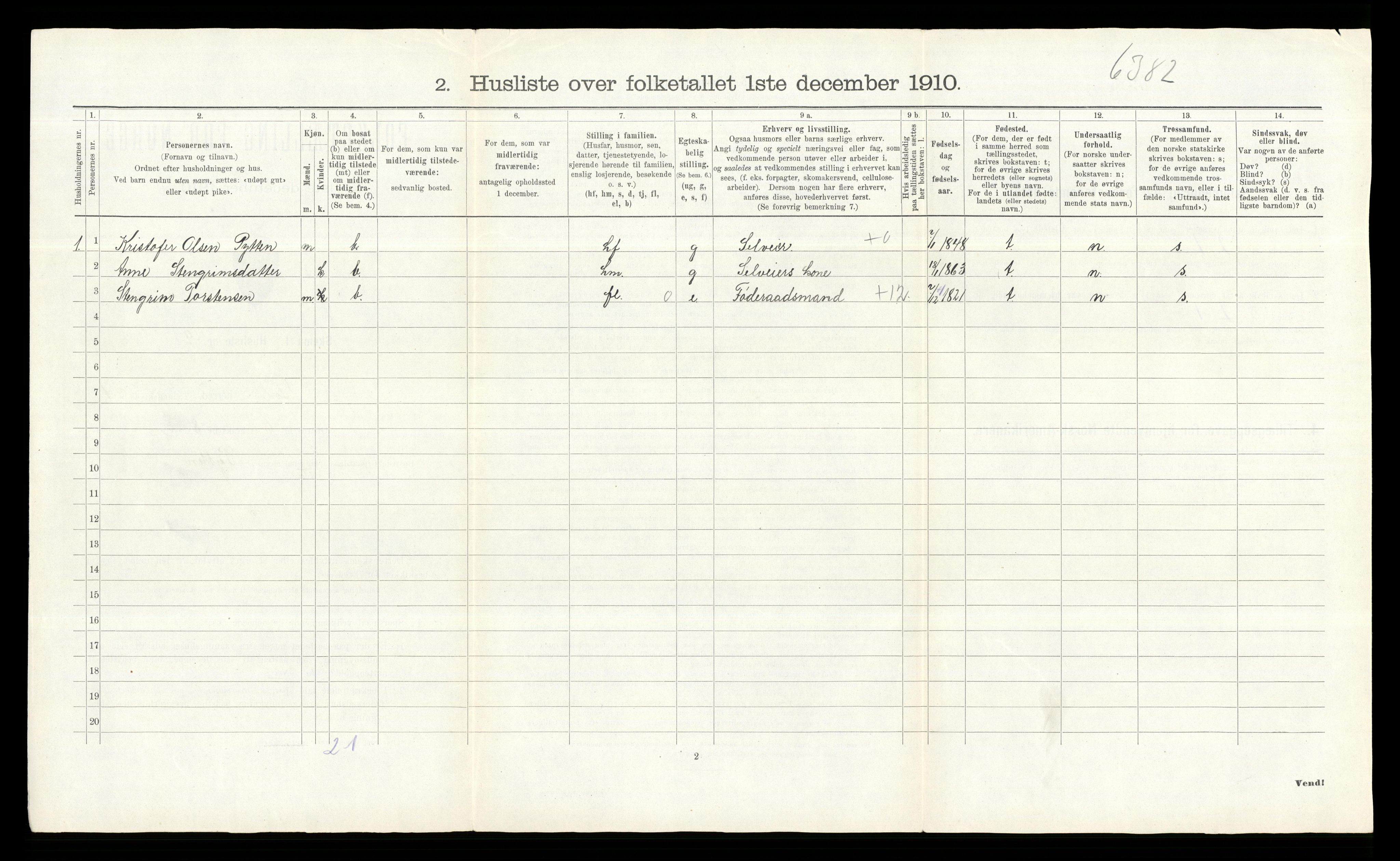 RA, Folketelling 1910 for 0617 Gol herred, 1910, s. 49