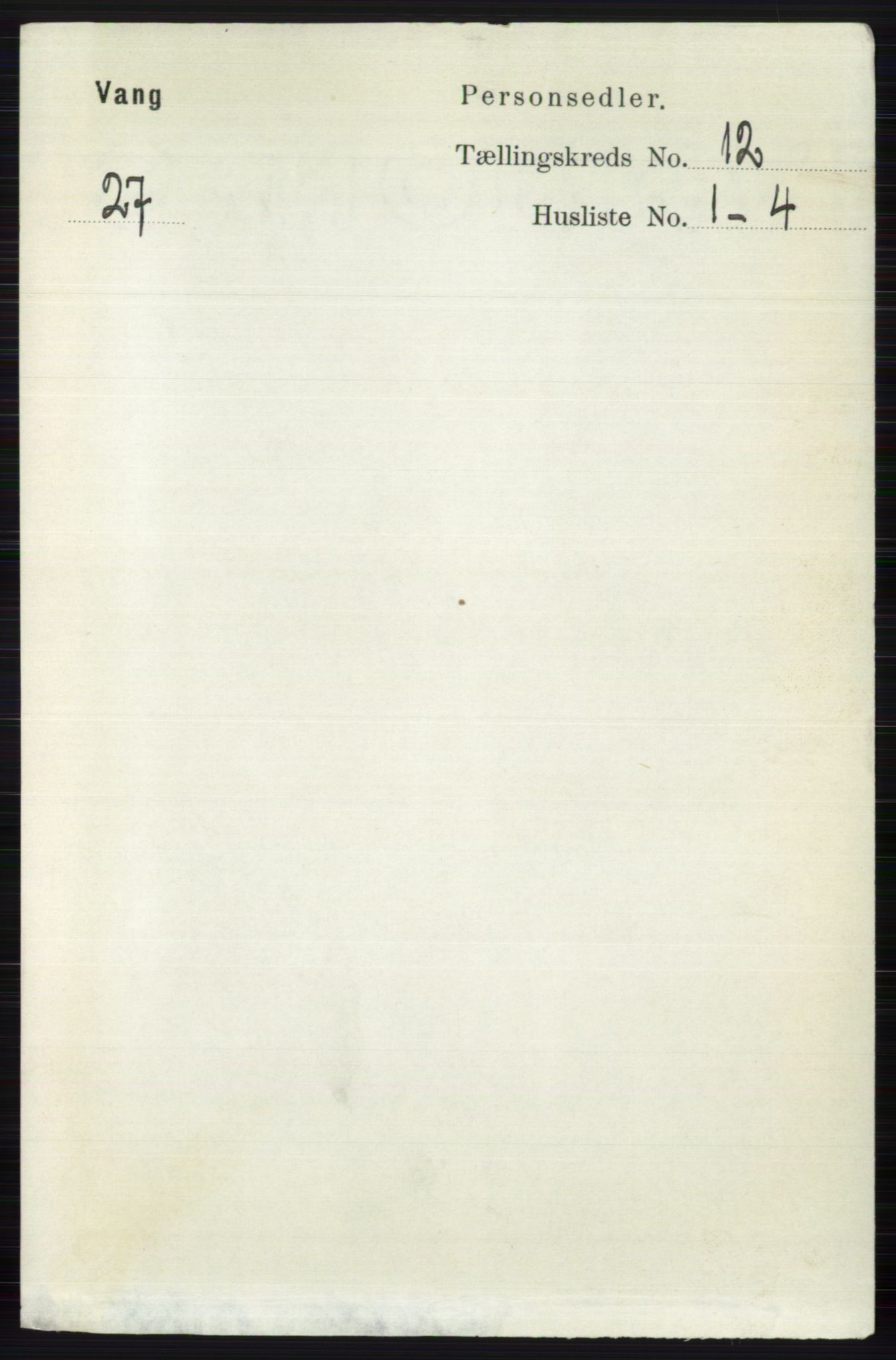 RA, Folketelling 1891 for 0545 Vang herred, 1891, s. 2618