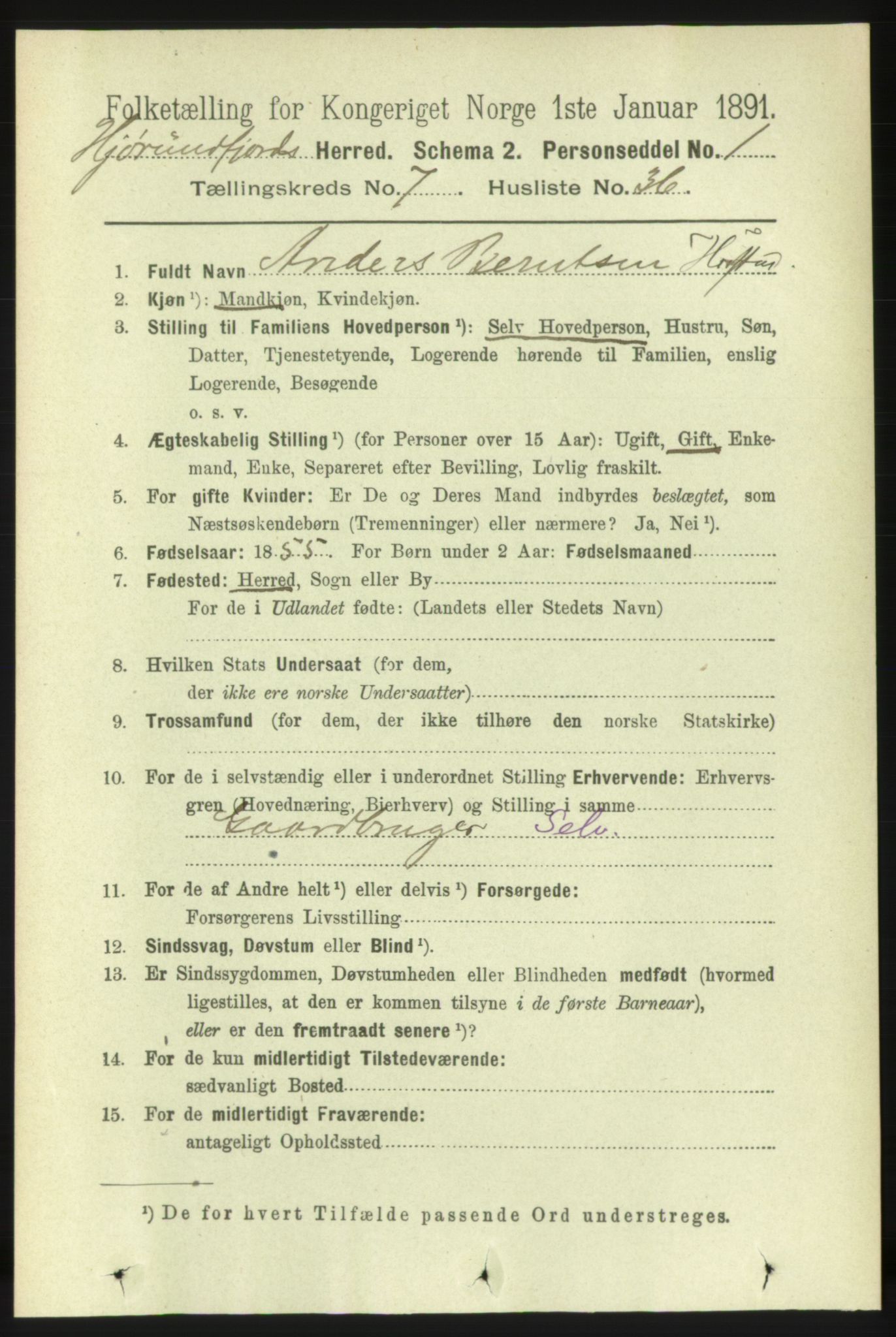 RA, Folketelling 1891 for 1522 Hjørundfjord herred, 1891, s. 1755