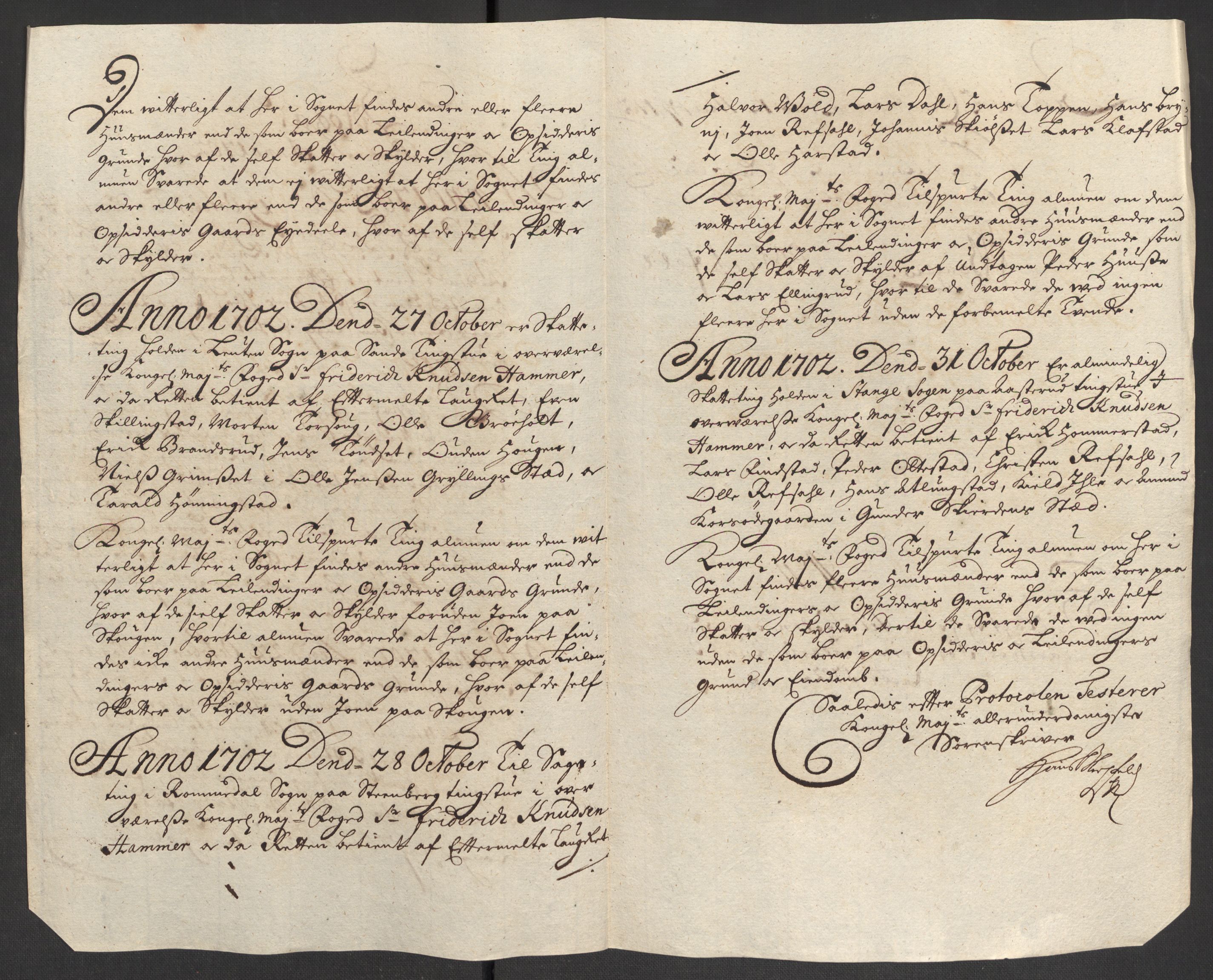 Rentekammeret inntil 1814, Reviderte regnskaper, Fogderegnskap, RA/EA-4092/R16/L1040: Fogderegnskap Hedmark, 1701-1702, s. 286