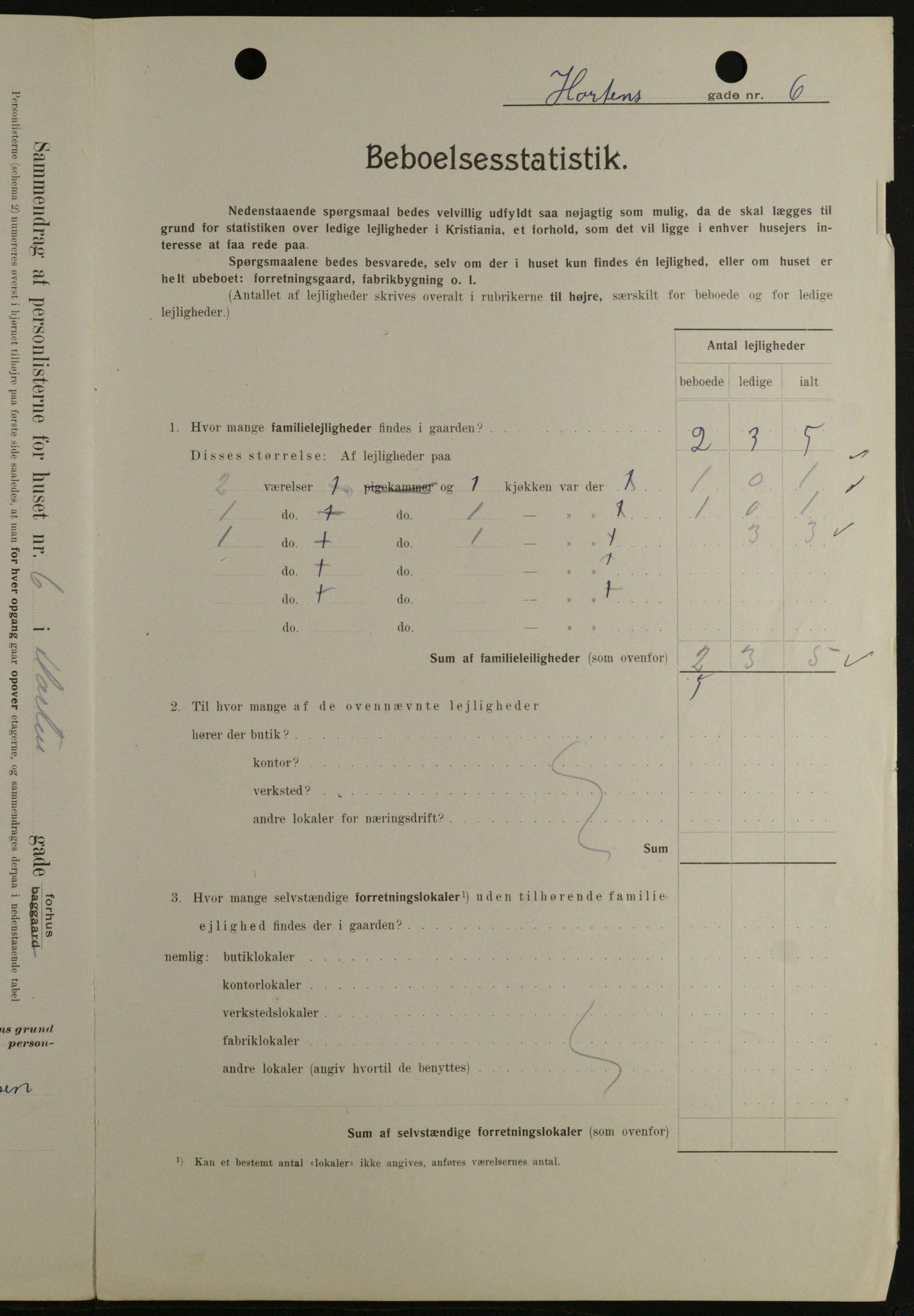 OBA, Kommunal folketelling 1.2.1908 for Kristiania kjøpstad, 1908, s. 37259