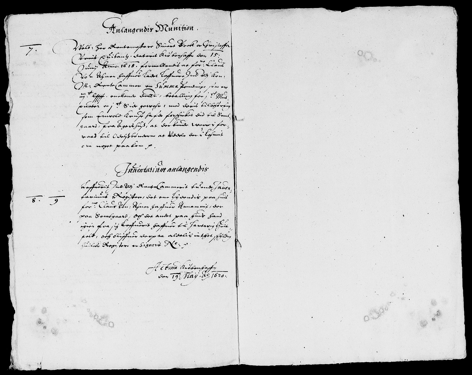 Rentekammeret inntil 1814, Reviderte regnskaper, Lensregnskaper, RA/EA-5023/R/Rb/Rbm/L0002: Eiker len, 1617-1622
