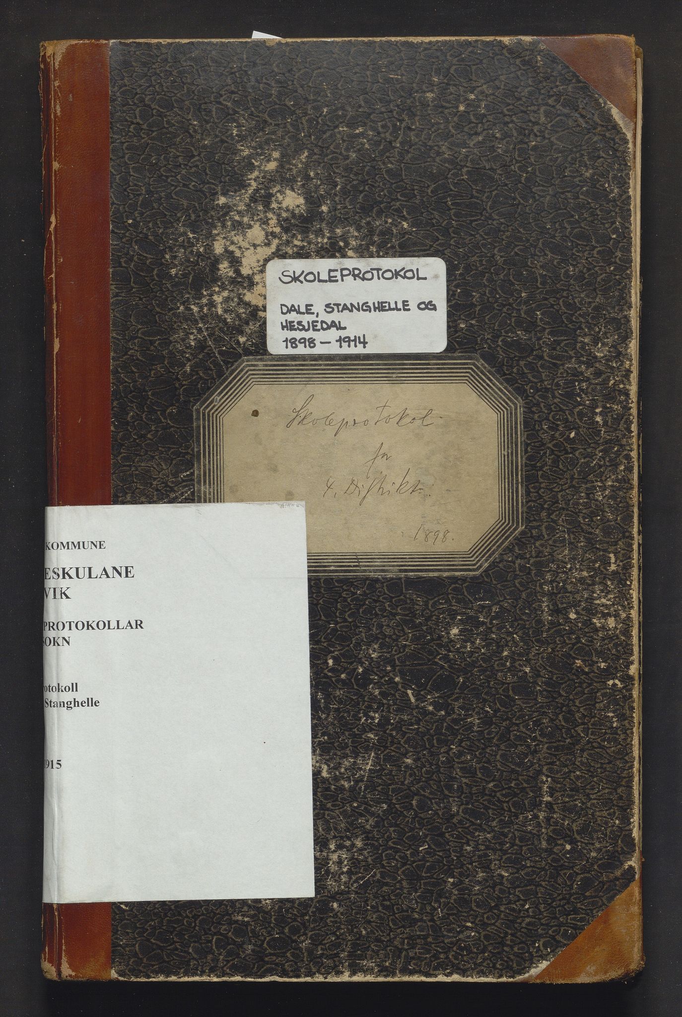 Bruvik kommune. Barneskulane, IKAH/1251a-231/F/Fc/L0001: Skuleprotokoll for Dale, Stanghelle og Hesjedal krinsar, 1898-1915