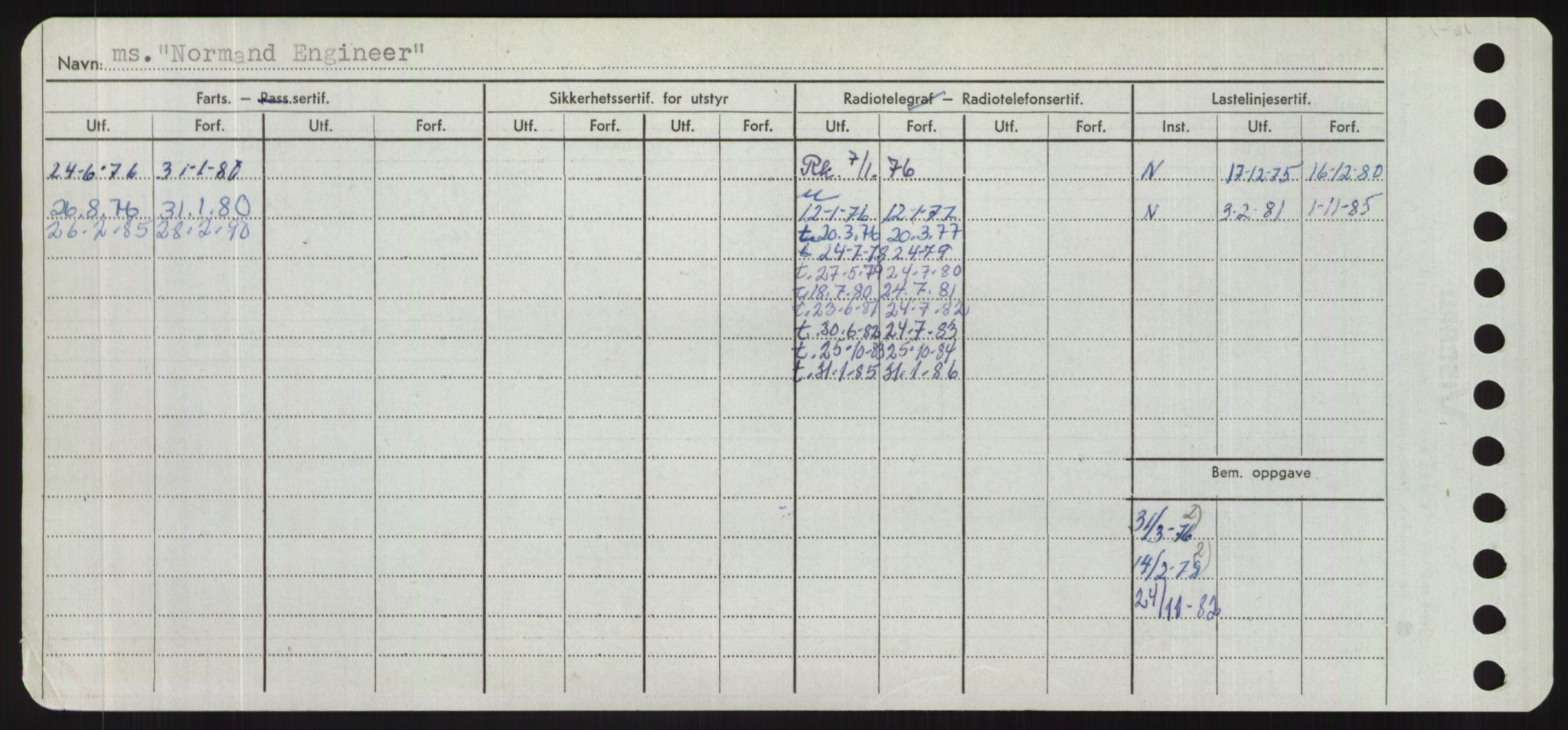 Sjøfartsdirektoratet med forløpere, Skipsmålingen, RA/S-1627/H/Hd/L0027: Fartøy, Norhop-Nør, s. 54