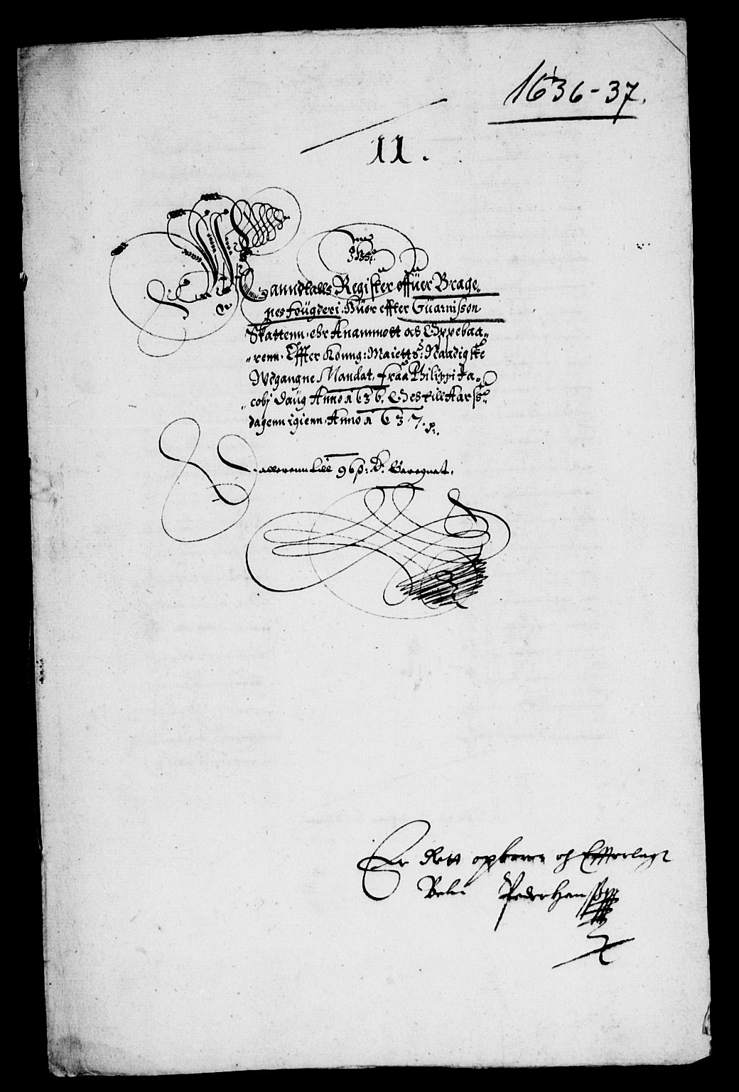 Rentekammeret inntil 1814, Reviderte regnskaper, Lensregnskaper, RA/EA-5023/R/Rb/Rba/L0130: Akershus len, 1636-1637