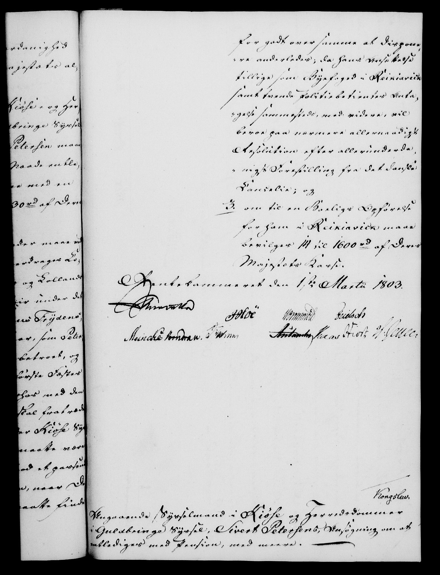 Rentekammeret, Kammerkanselliet, RA/EA-3111/G/Gf/Gfa/L0085: Norsk relasjons- og resolusjonsprotokoll (merket RK 52.85), 1803, s. 274