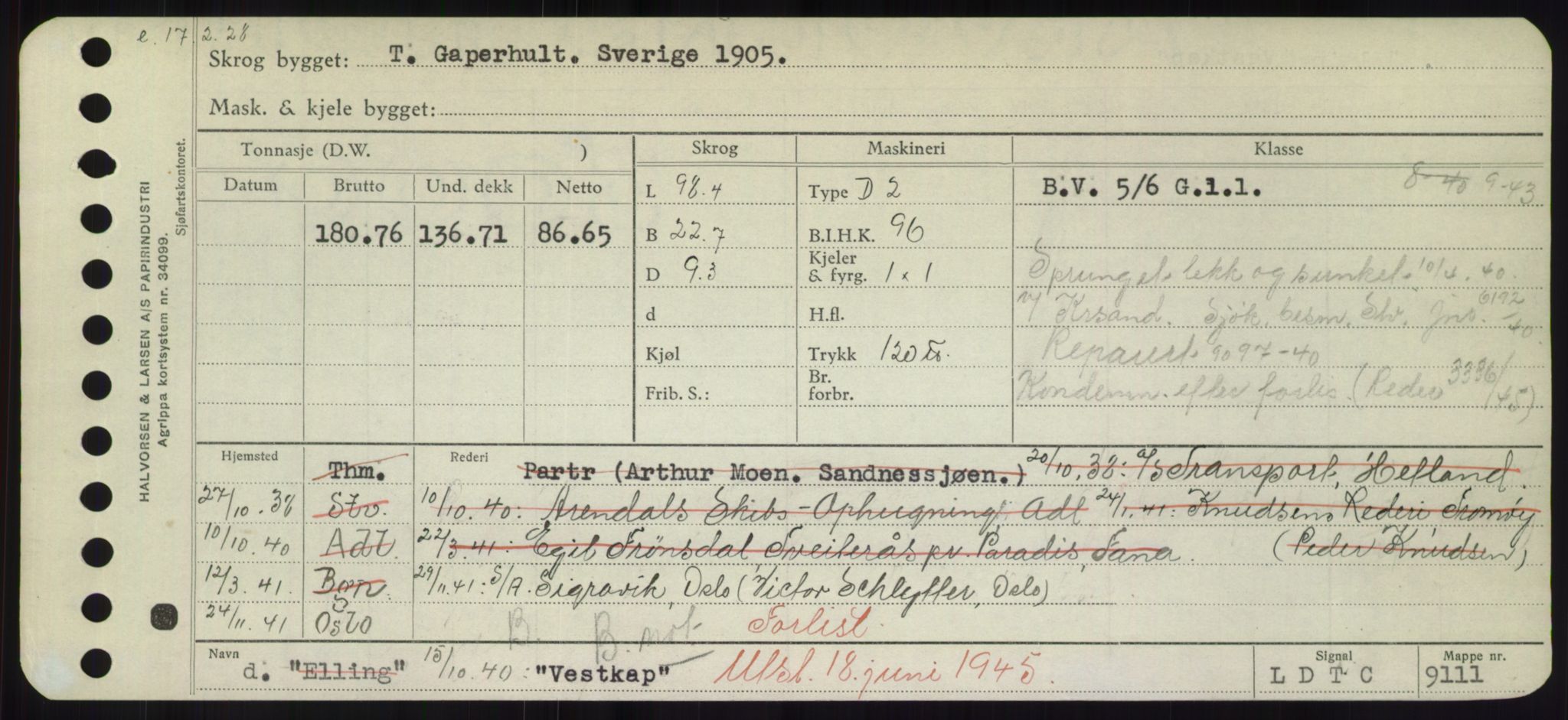 Sjøfartsdirektoratet med forløpere, Skipsmålingen, RA/S-1627/H/Hd/L0040: Fartøy, U-Ve, s. 735